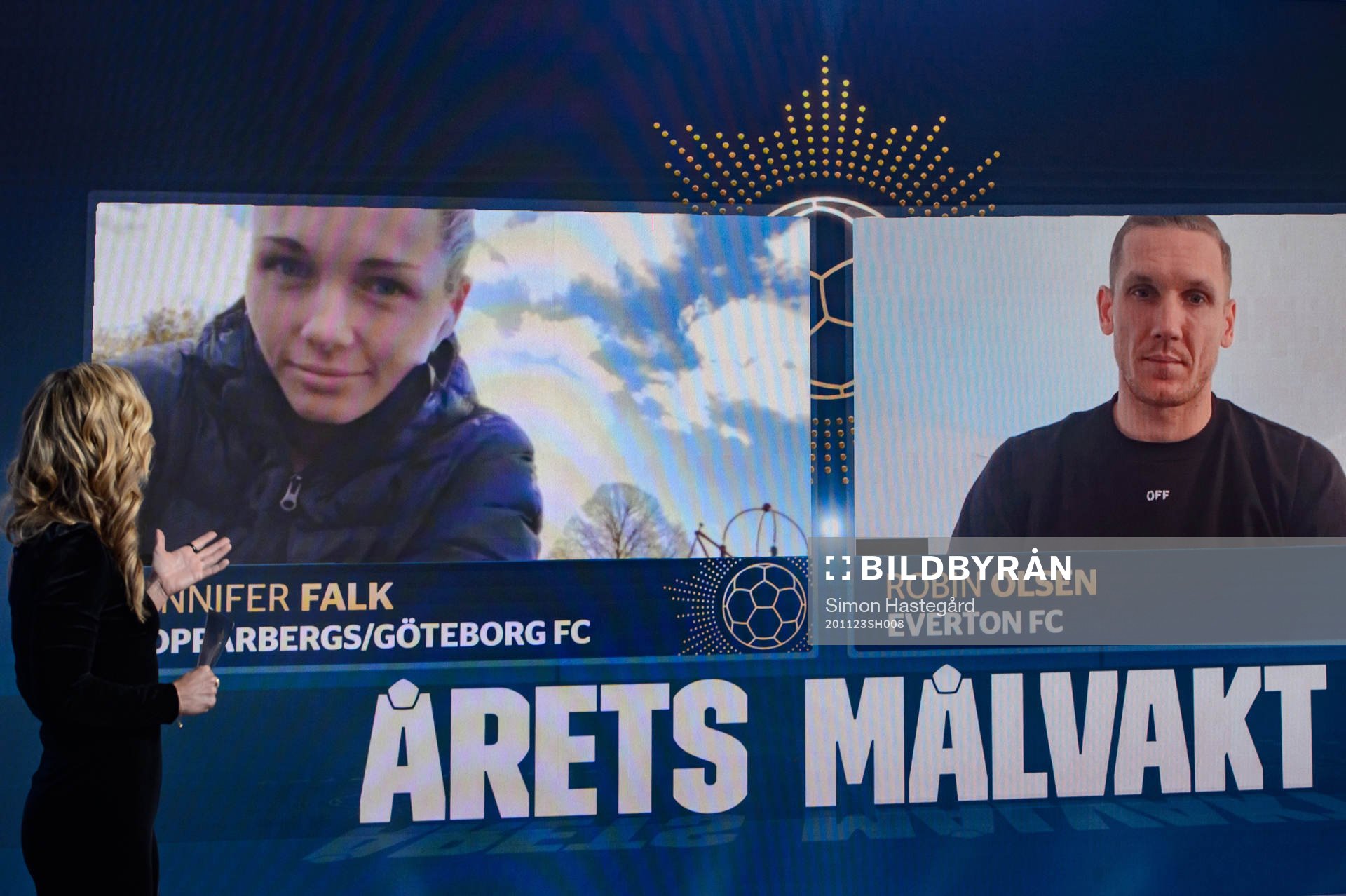 Jennifer Falk och Robin Olsen, Årets målvakt