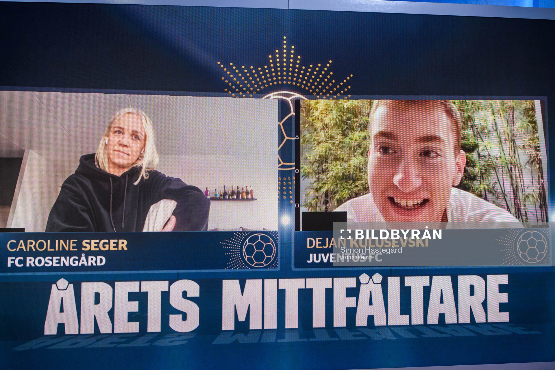 Caroline Seger och Dejan Kulusevski, Årets Mittfältare