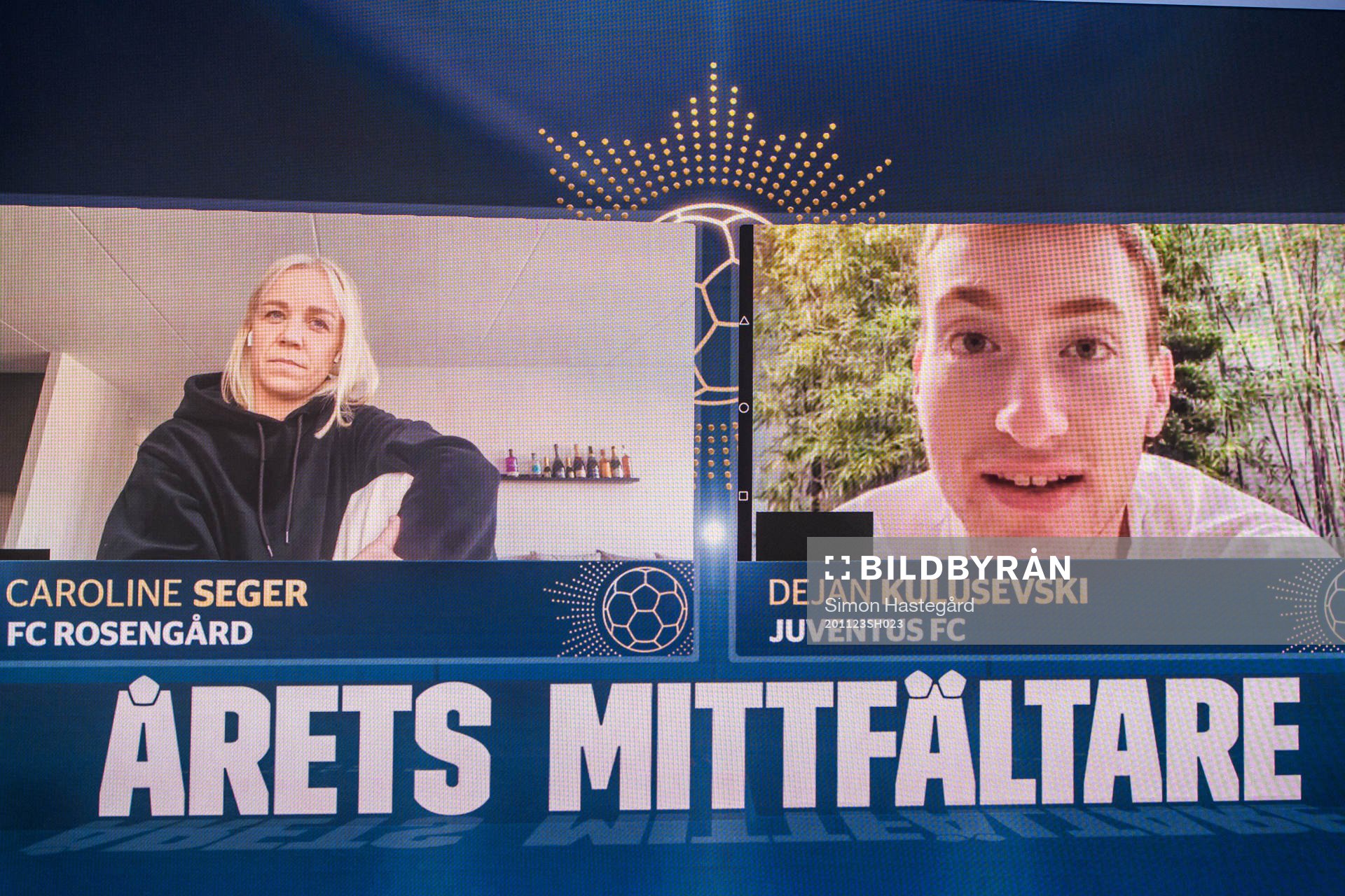 Caroline Seger och Dejan Kulusevski, Årets Mittfältare