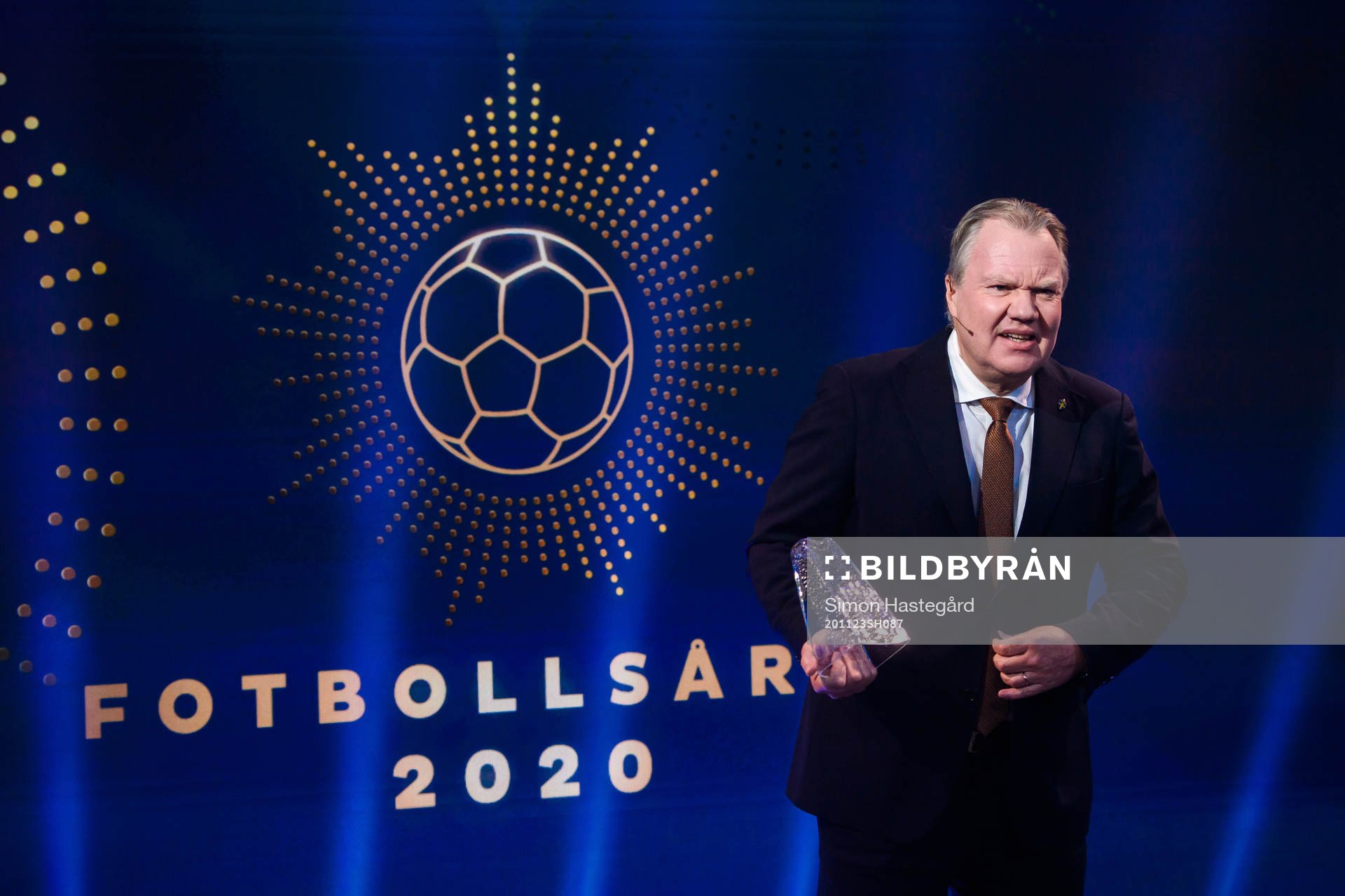 Fotbollförbundets ordförande Karl-Erik Nillson  med
