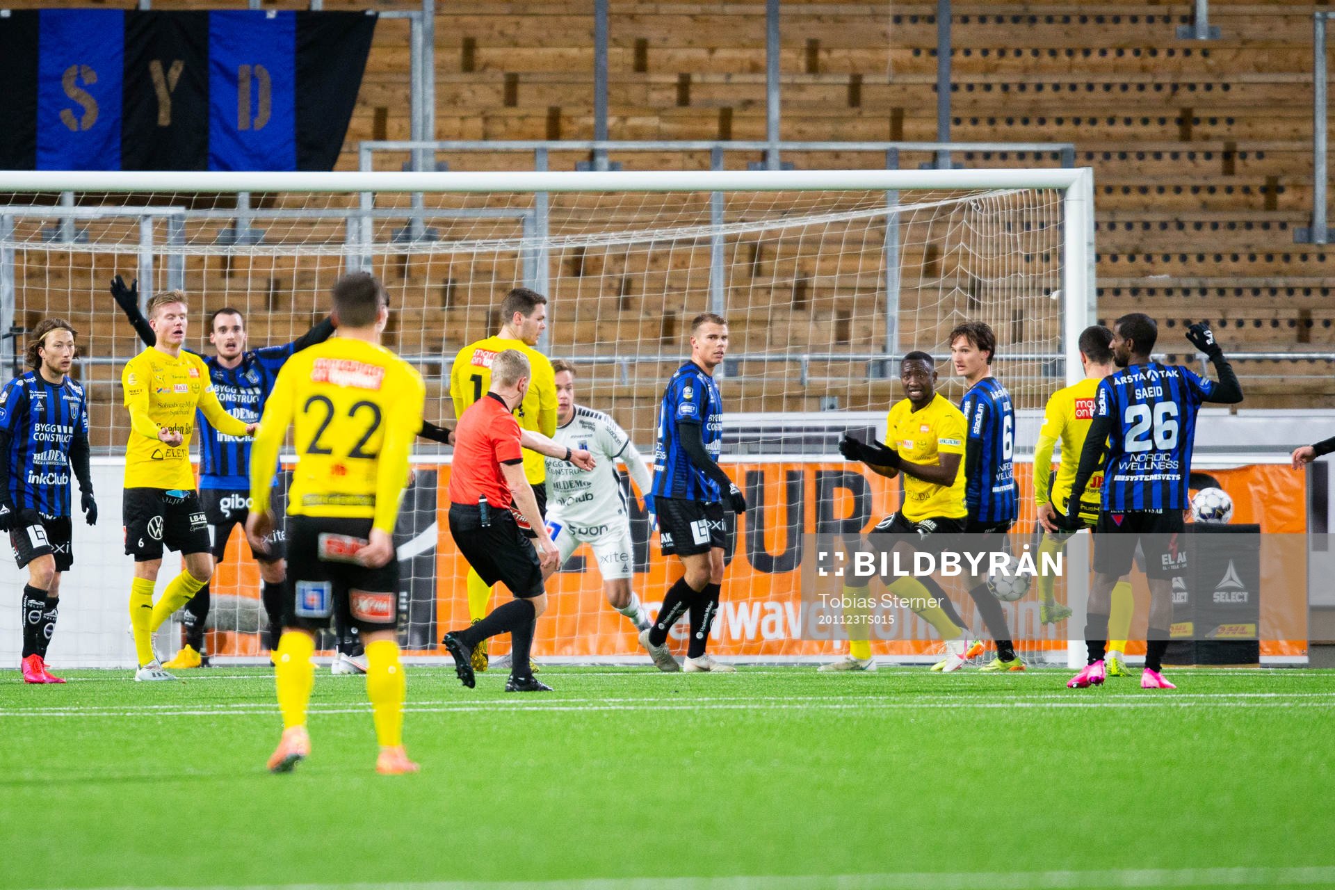 Domare Fredrik Klitte dömer straff till Mjällby