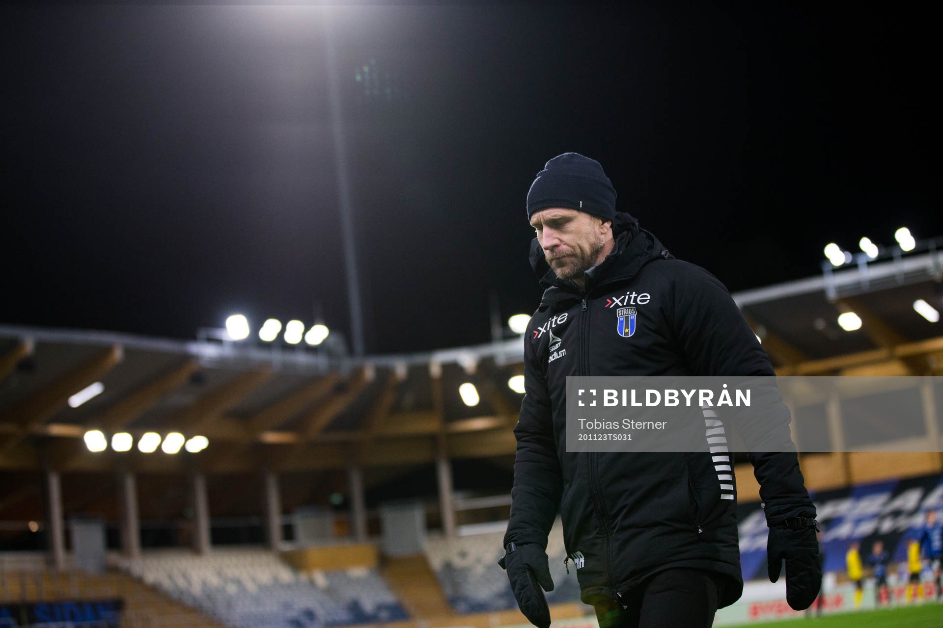 Sirius tränare Henrik Rydström deppar