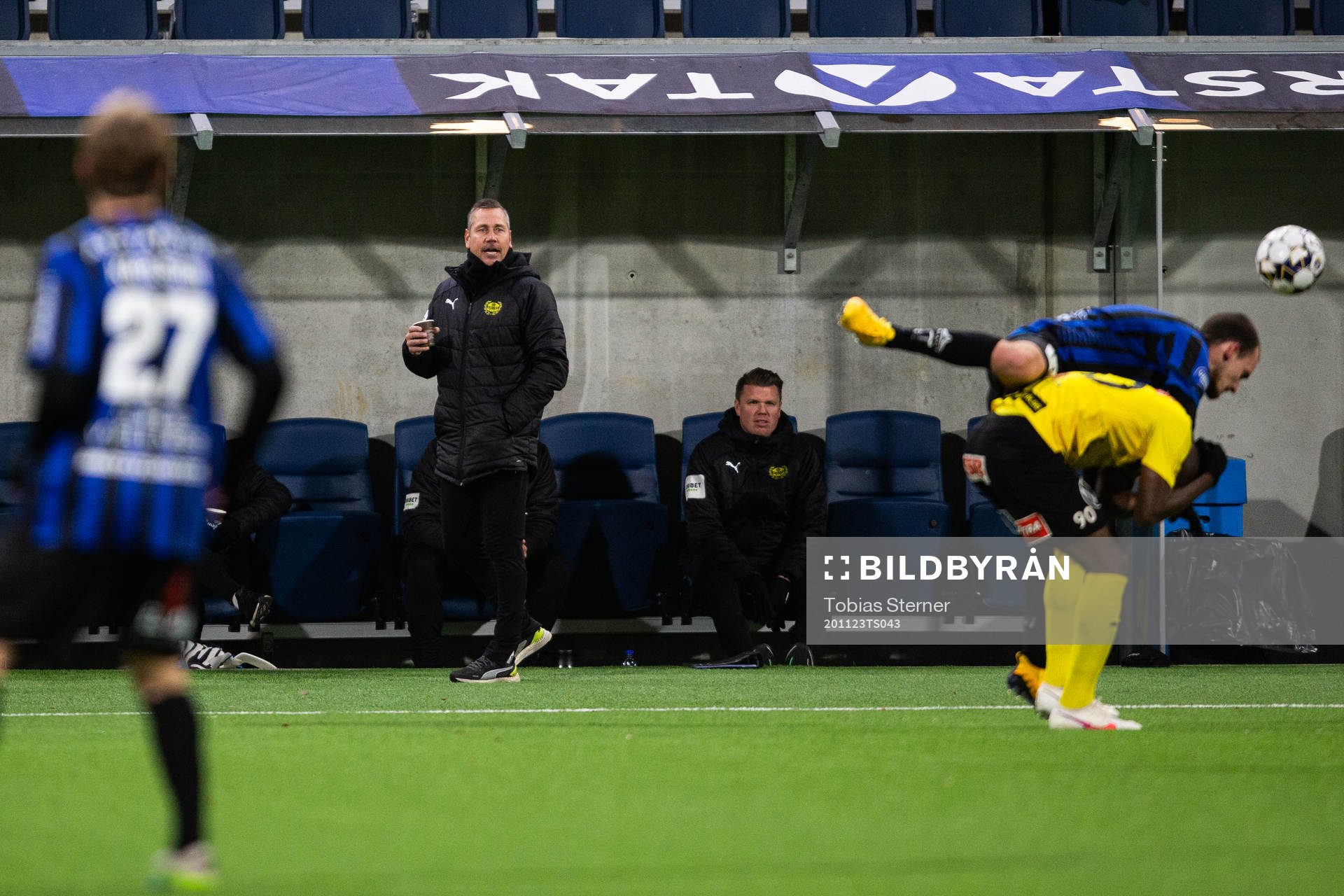 Mjällbys tränare Marcus Lantz