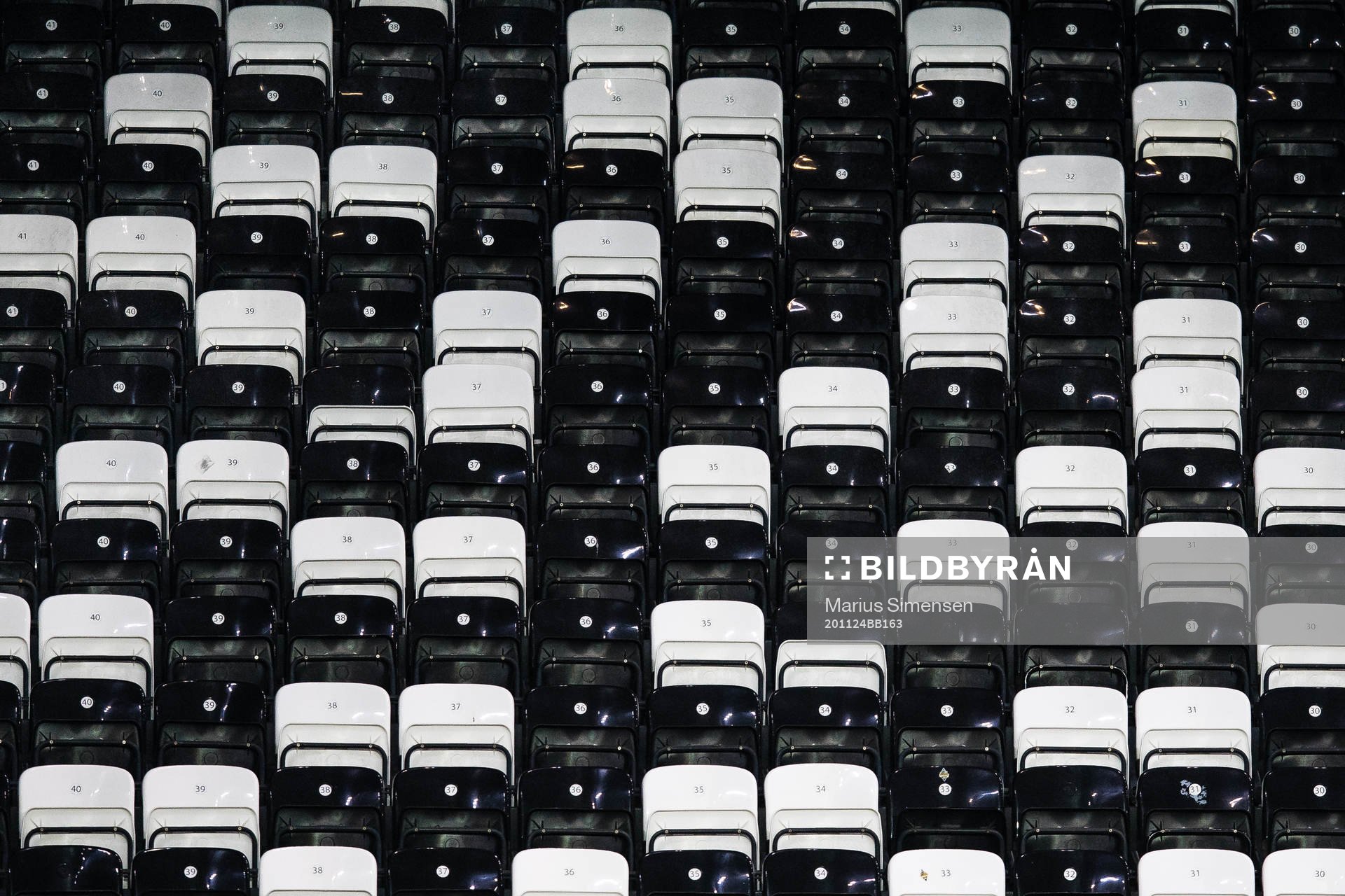 Empty seats at Lerkendal Stadion
