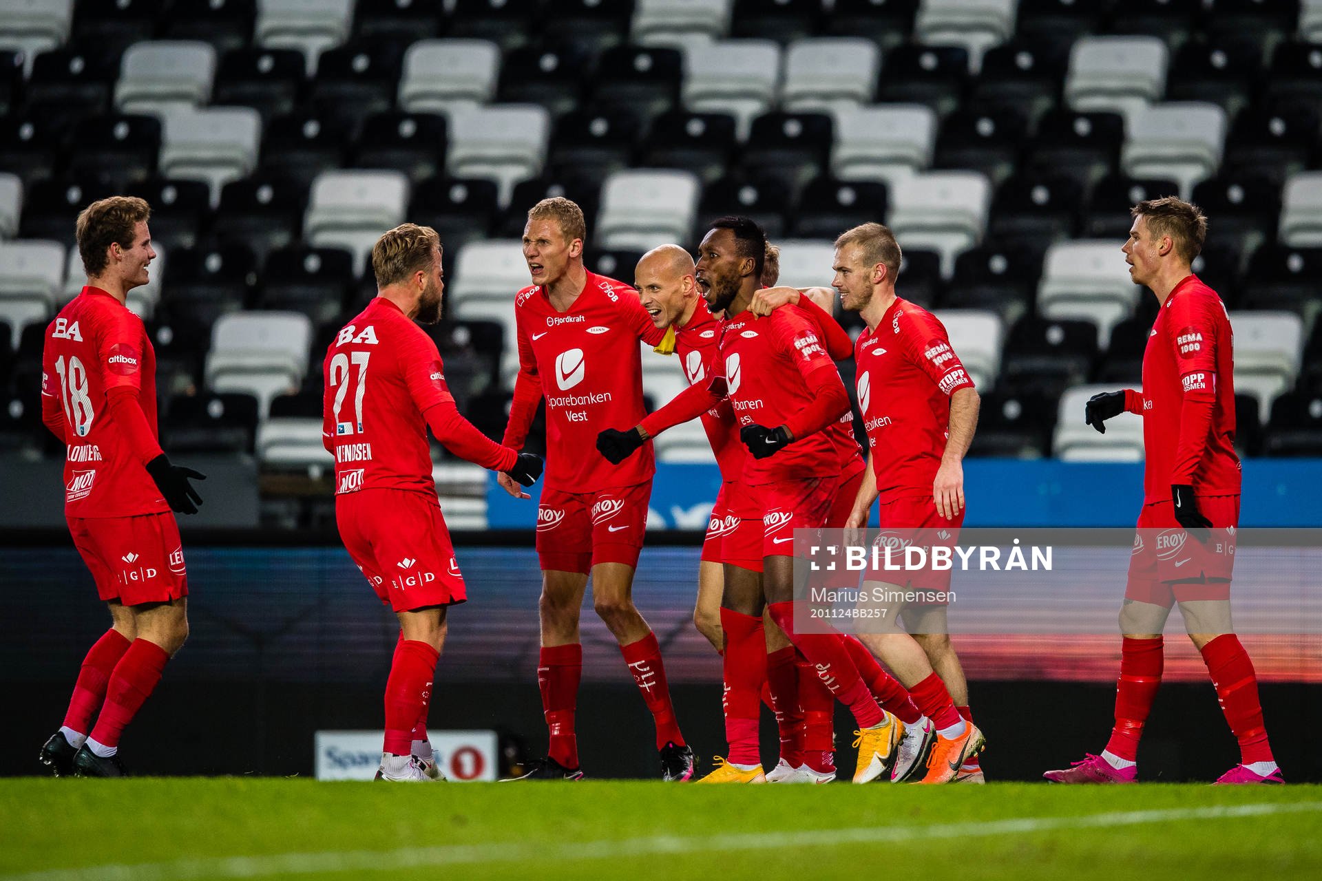 Karamoko Daouda Bamba of Brann celebrates