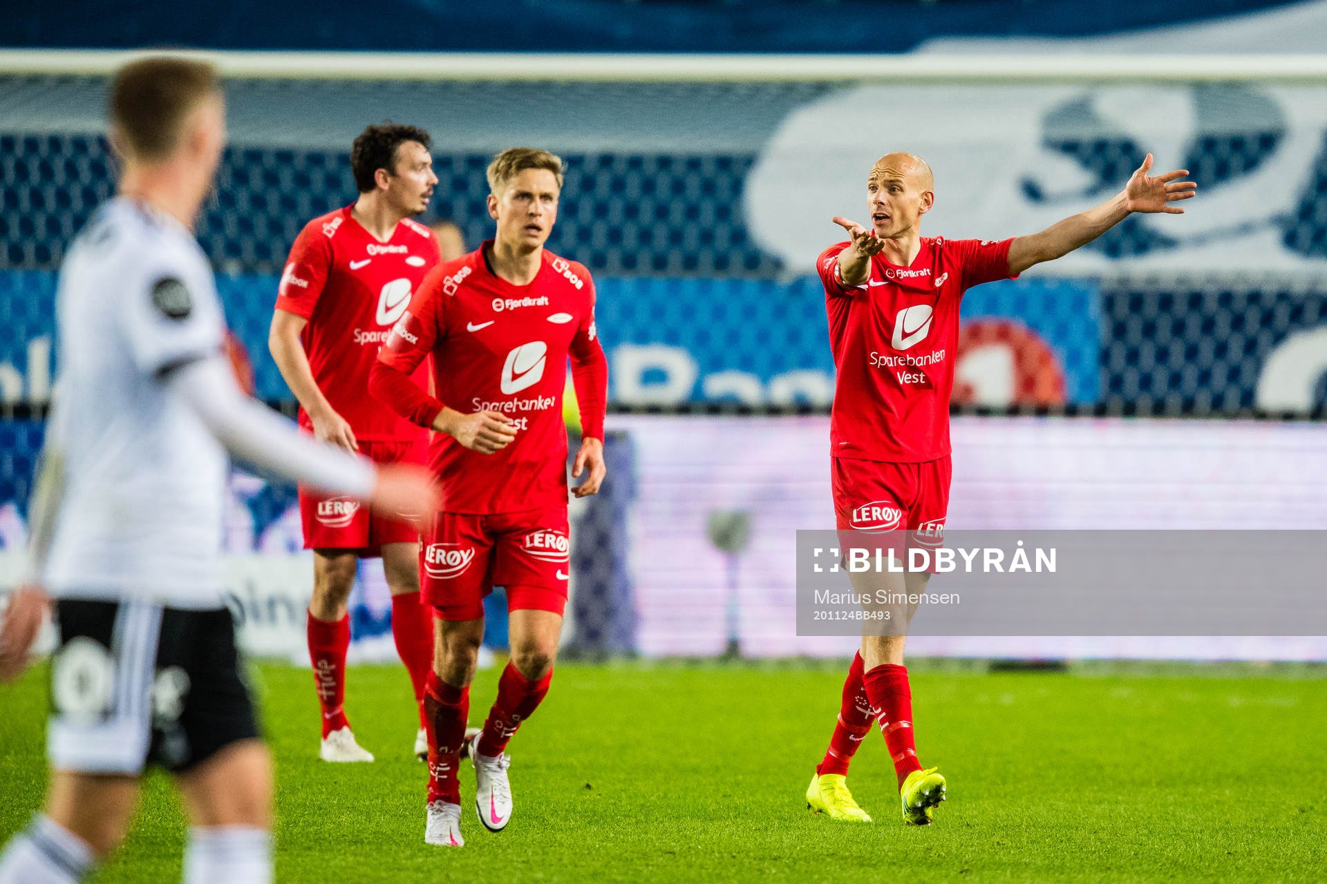 Ruben Kristiansen of Brann looks dejected