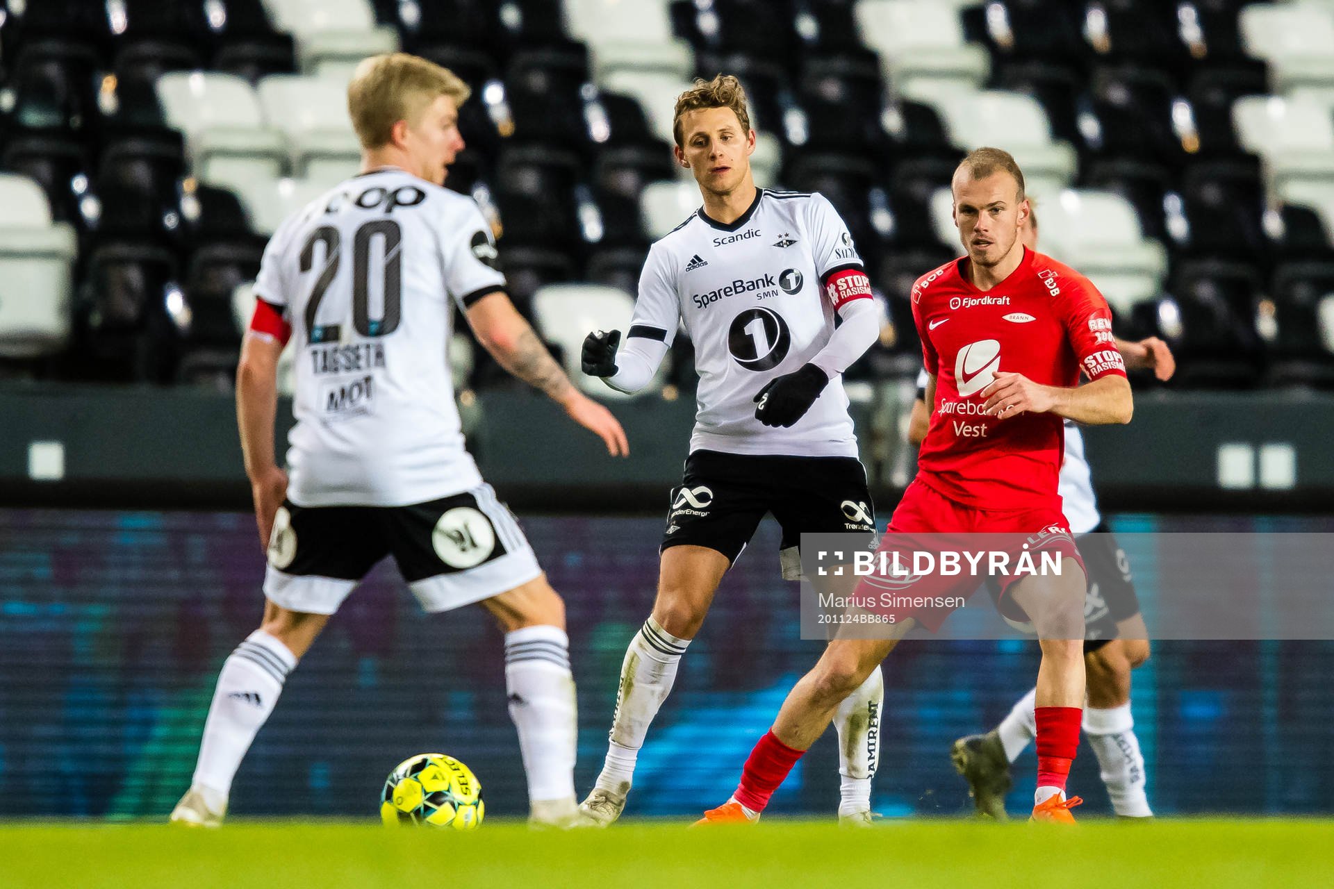 Vegar Eggen Hedenstad of Rosenborg and Petter Dahle Strand