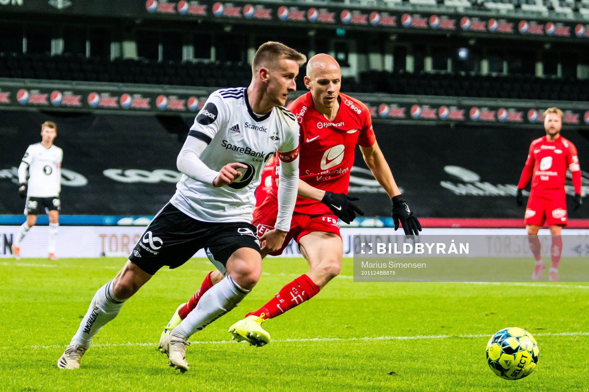 Erlend Dahl Reitan of Rosenborg and Ruben Kristiansen of