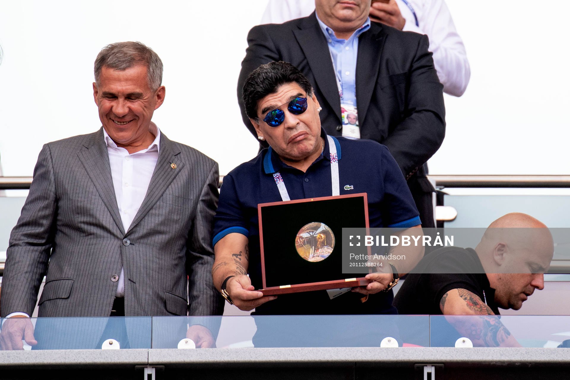 Diego Maradona in the stands