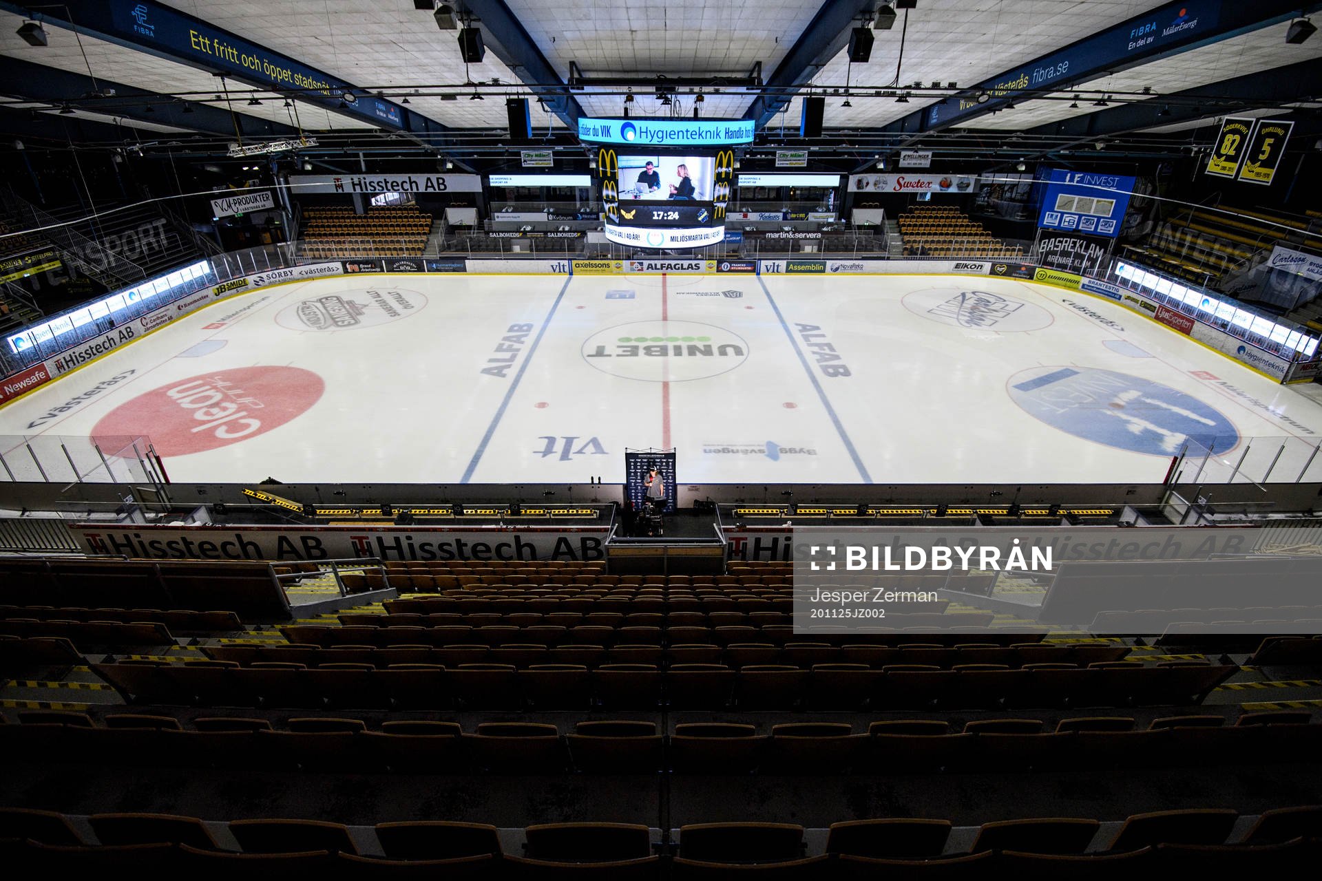 Interiör vy av ABB Arena