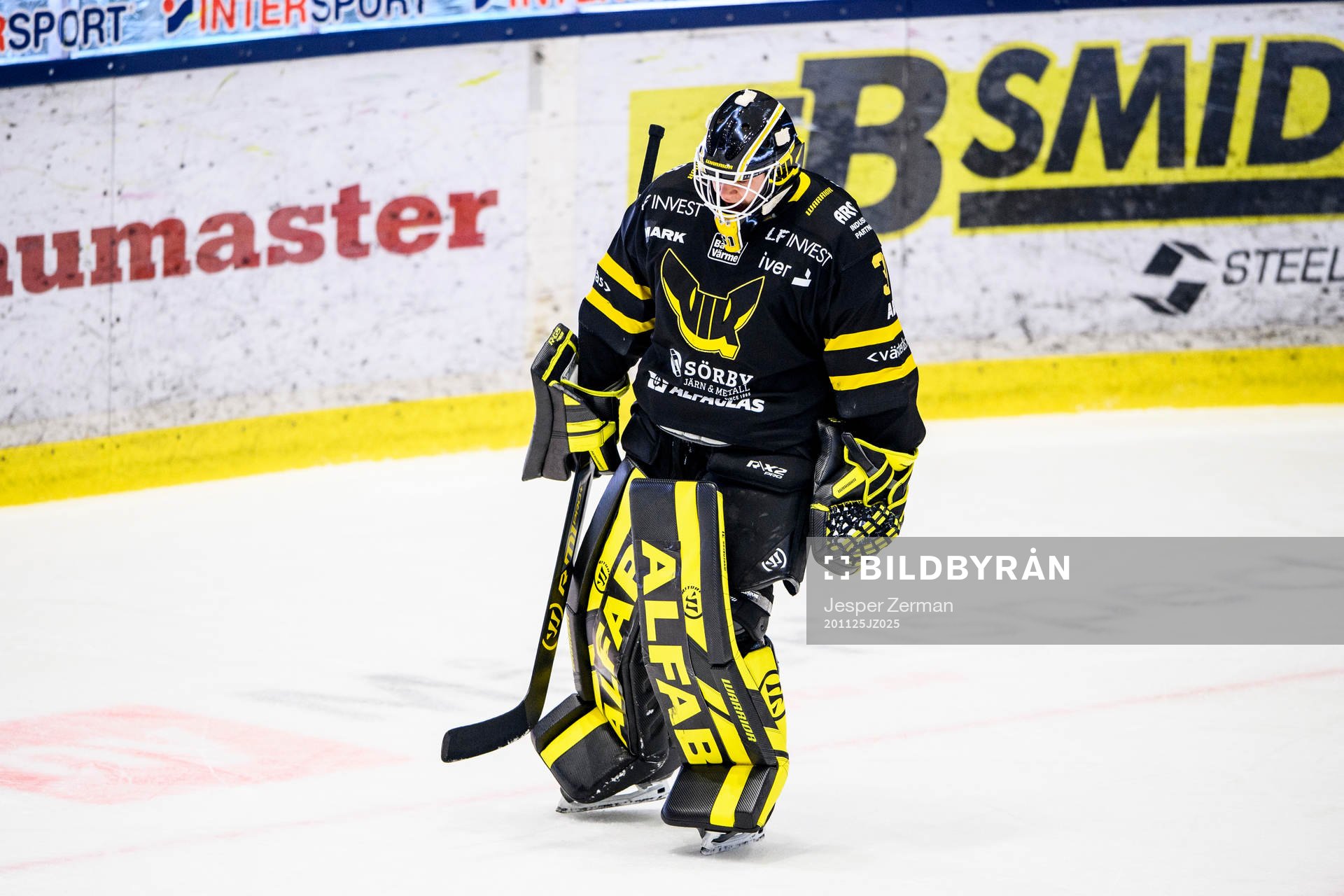 Västerås målvakt Jesper Myrenberg deppar