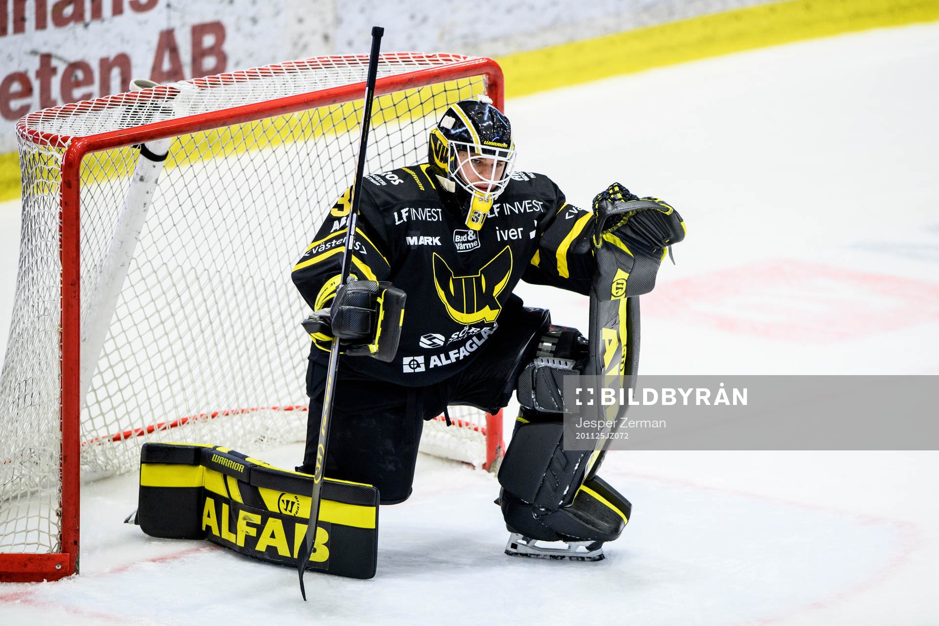 Västerås målvakt Jesper Myrenberg deppar