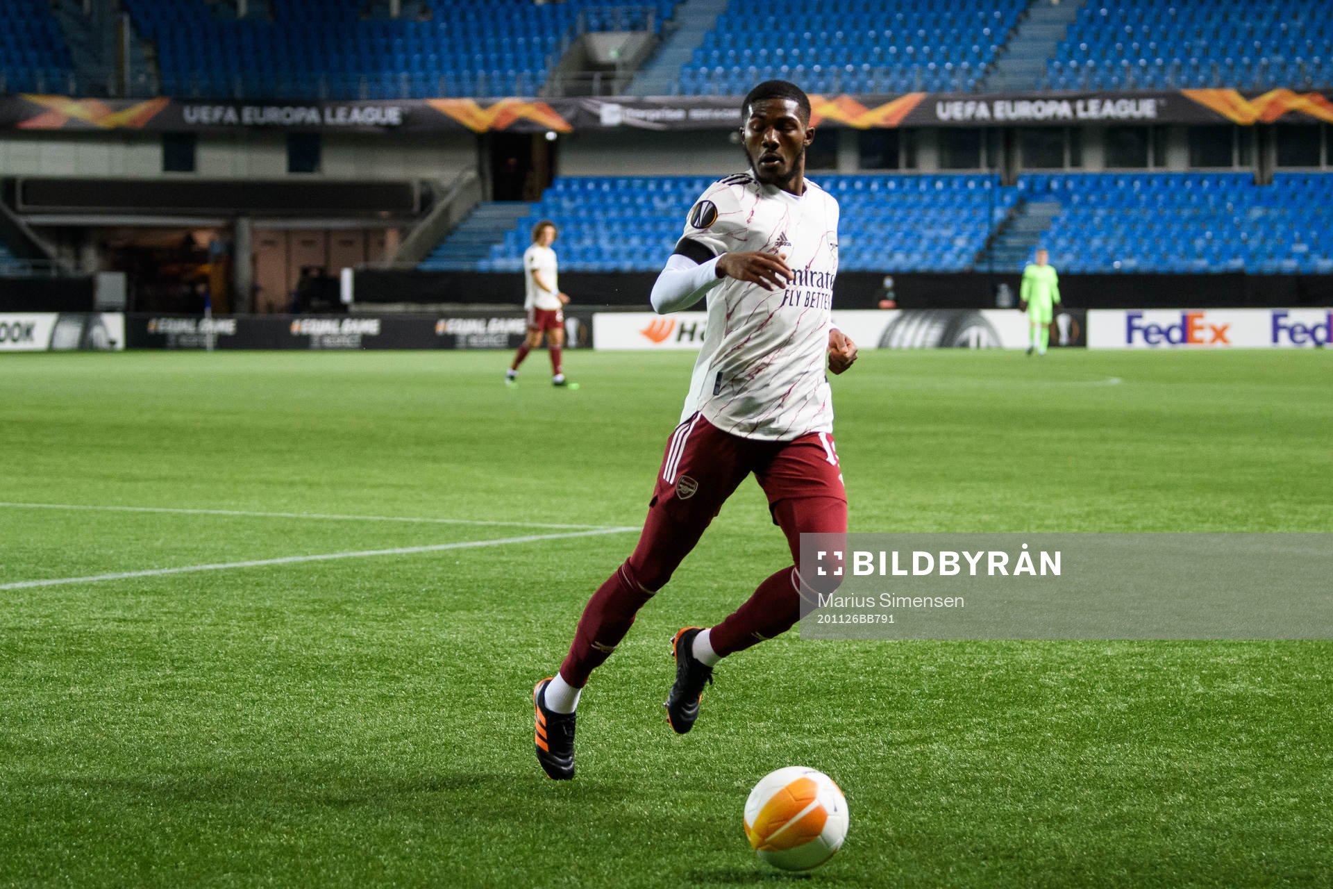 Ainsley Maitland-­Niles of Arsenal