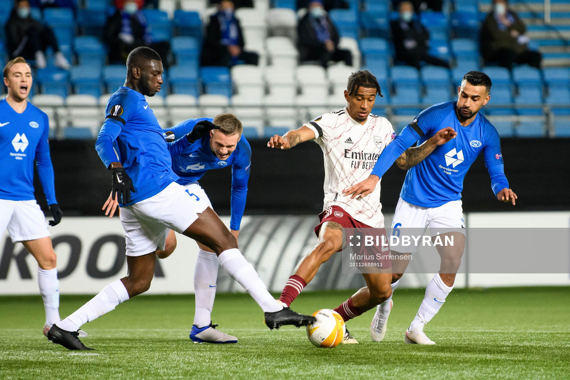 Sheriff Sinyan and Stian Gregersen of Molde against Reiss