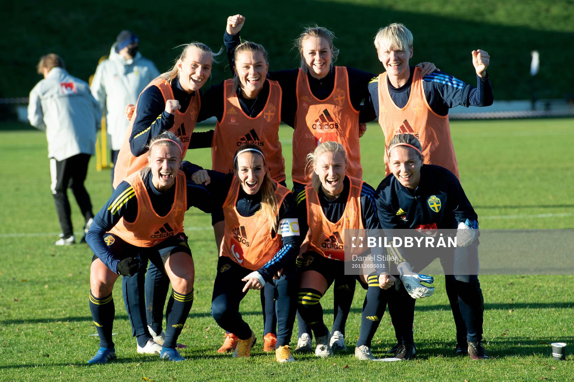 Stina Blackstenius, Fridolina Rolfö, Amanda Ilestedt ,