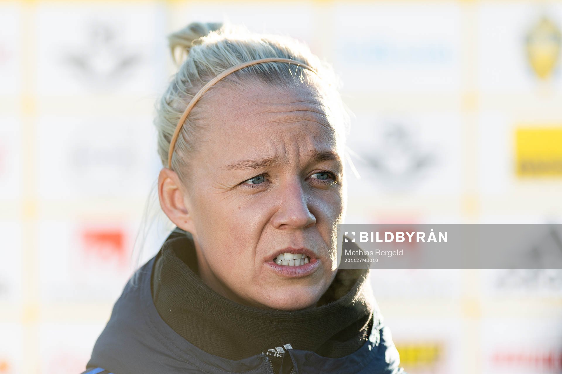 Caroline Seger i mixade zonen