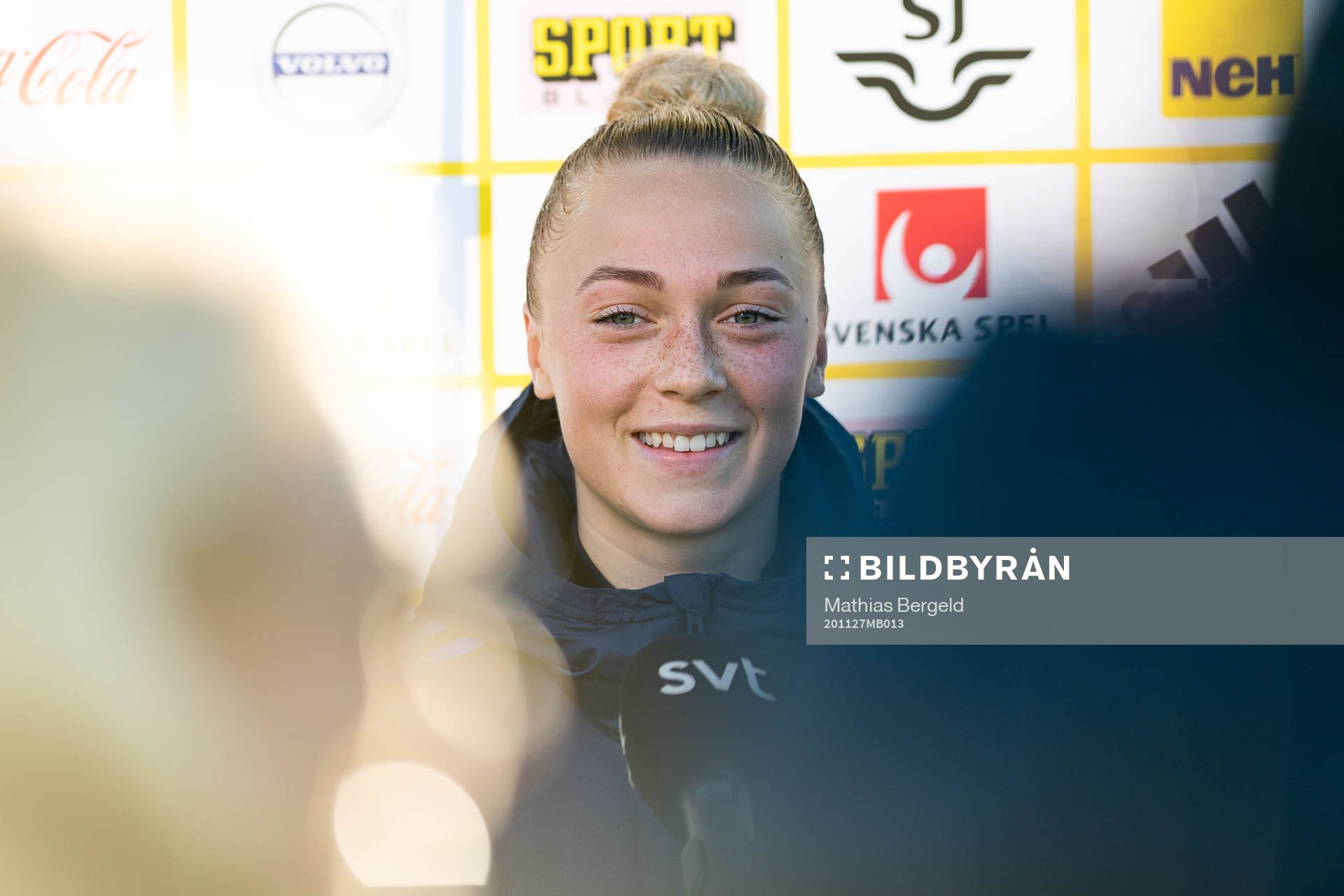 Hanna Bennison i mixade zonen