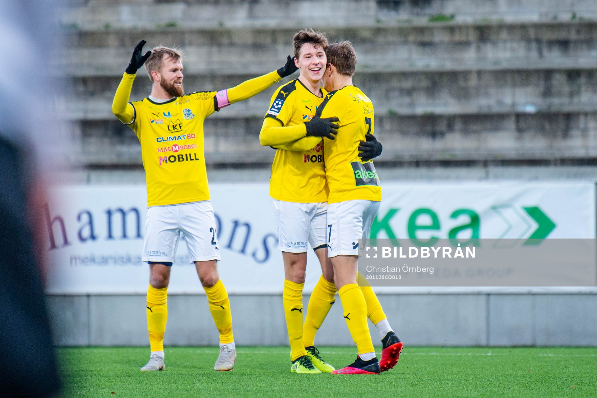 Lunds spelare jublar