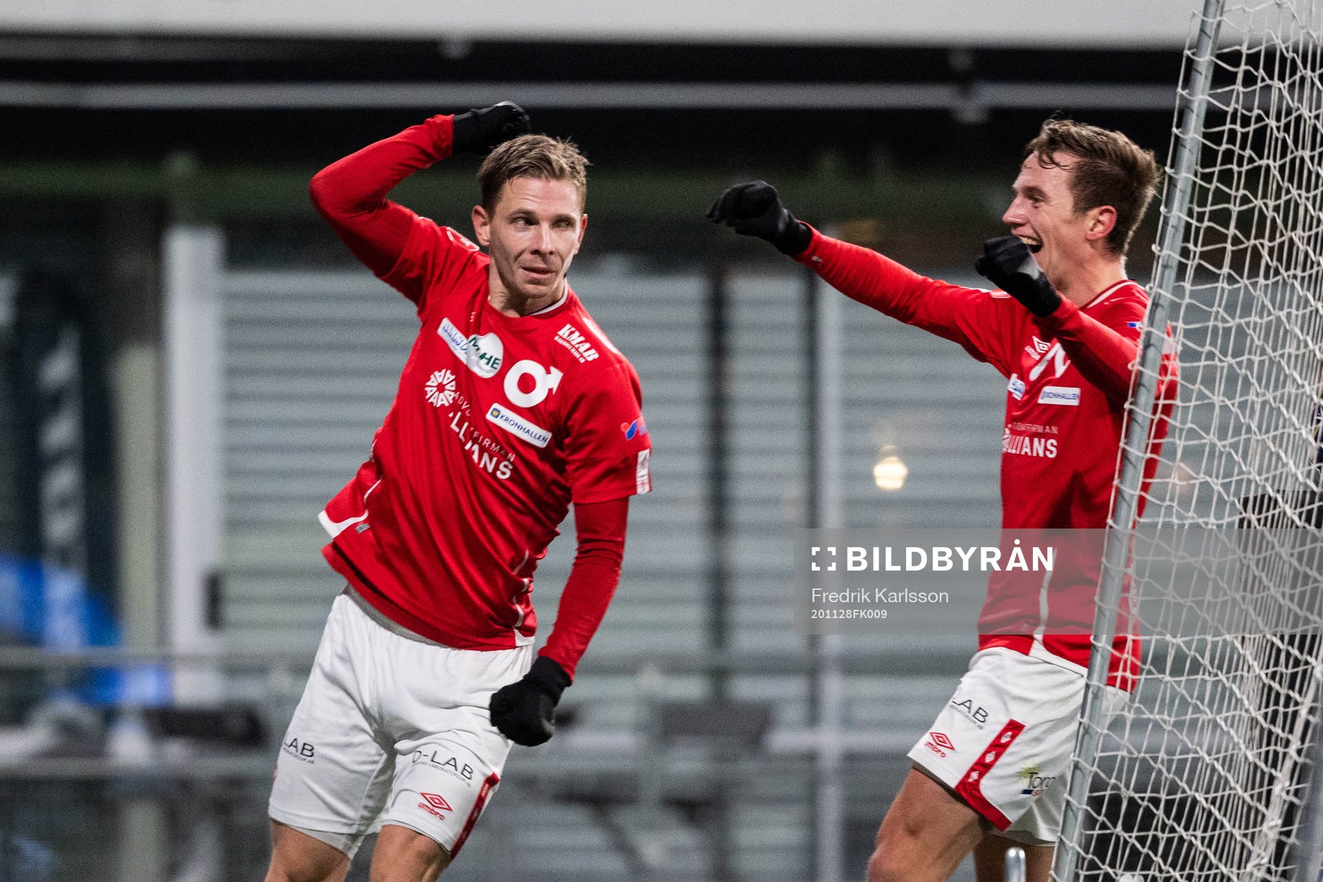 Degerfors Johan Bertilsson jublar