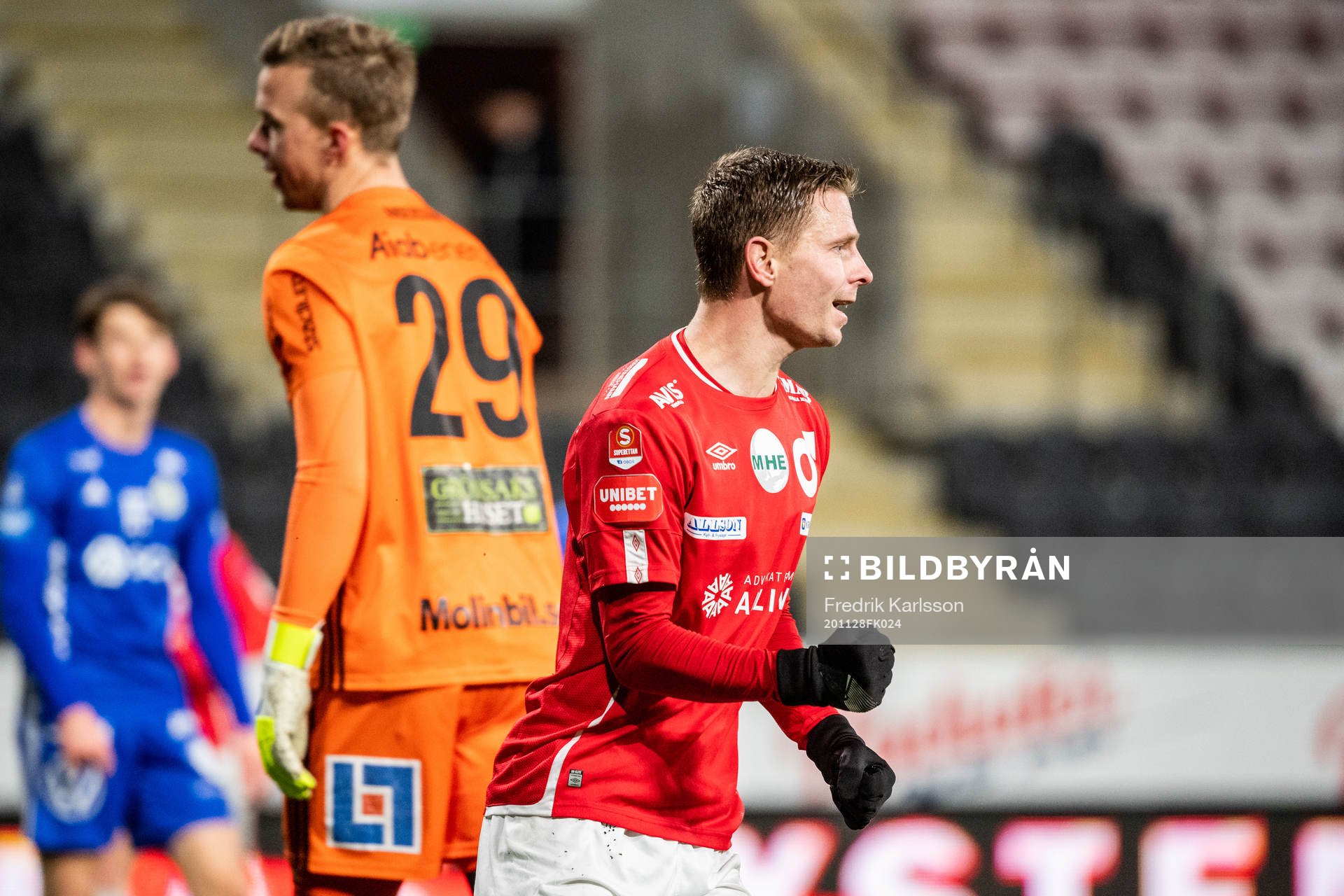 Degerfors Johan Bertilsson jublar