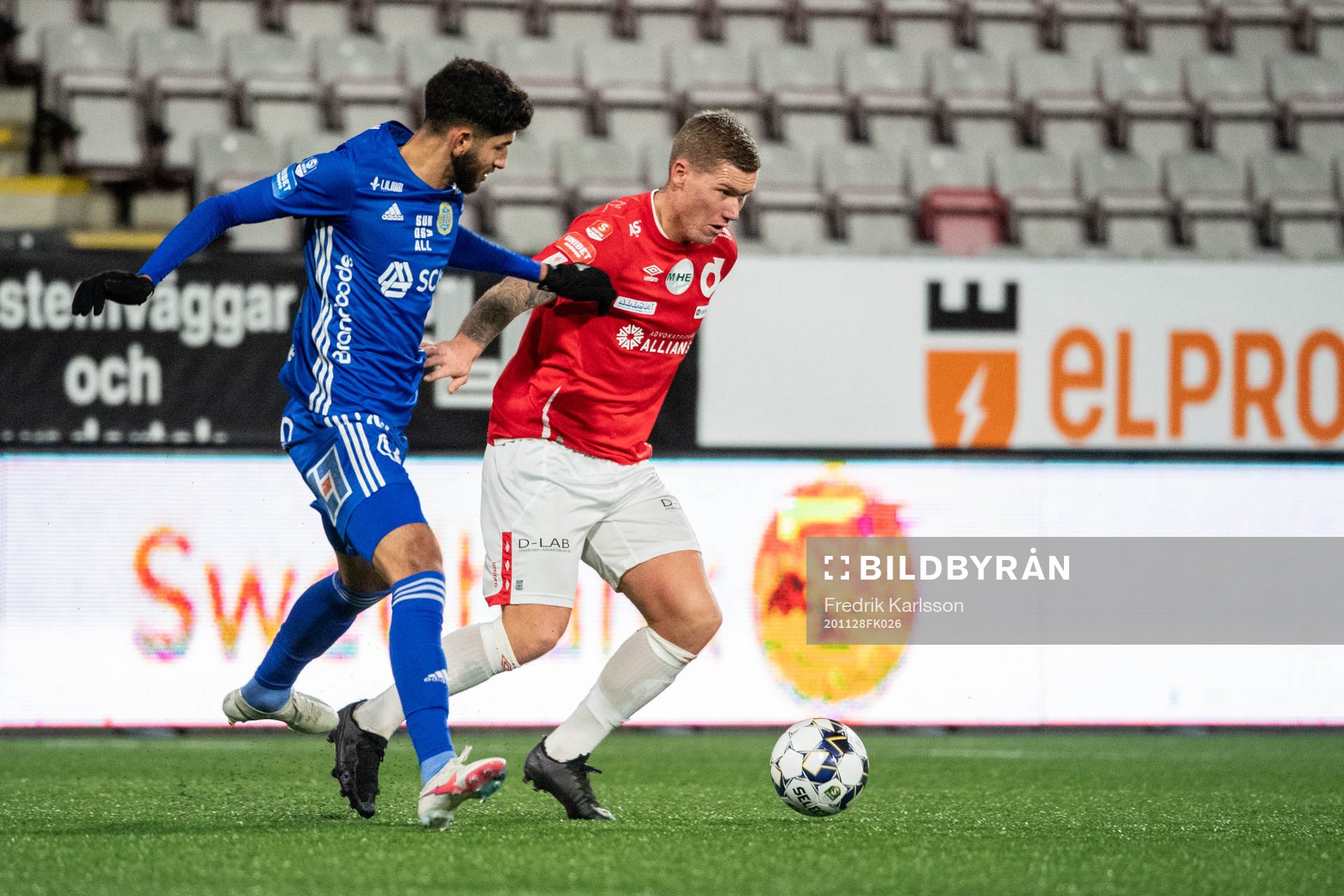Sundsvalls Paya Pichkah och Degerfors Victor Edvardsen