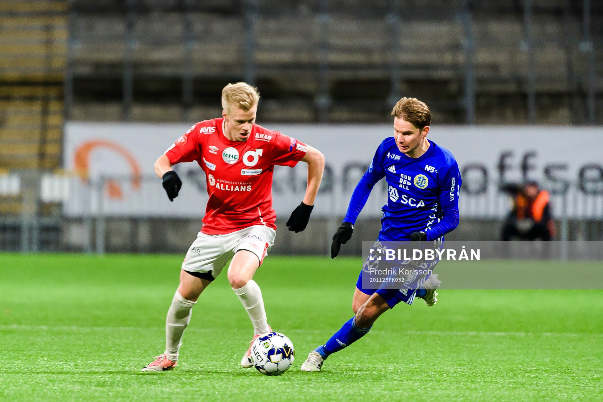 Degerfors Axel Lindahl och Sundsvalls Johan Blomberg