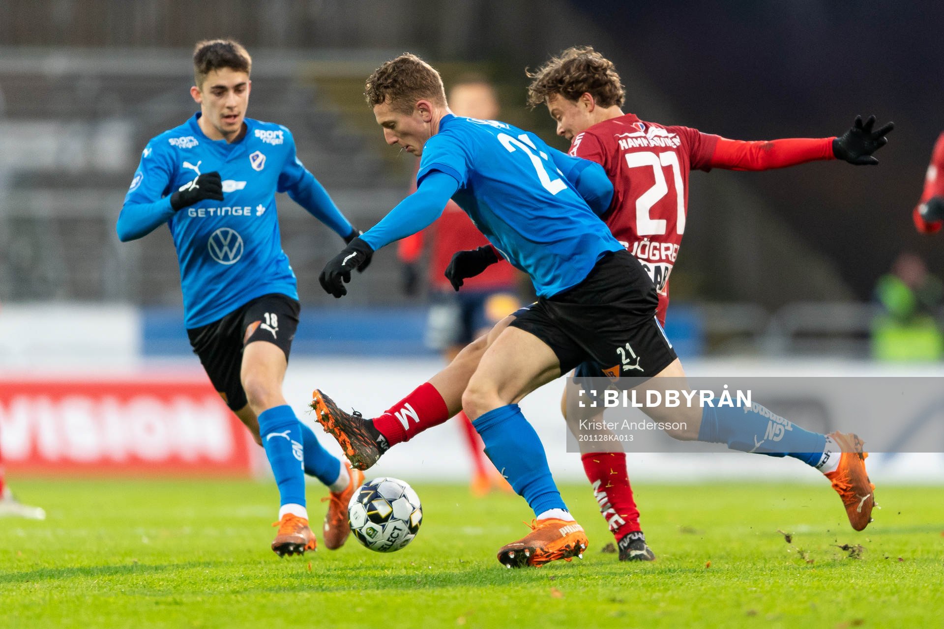 Halmstads Andreas Bengtsson och Örgrytes Herman Sjögrell