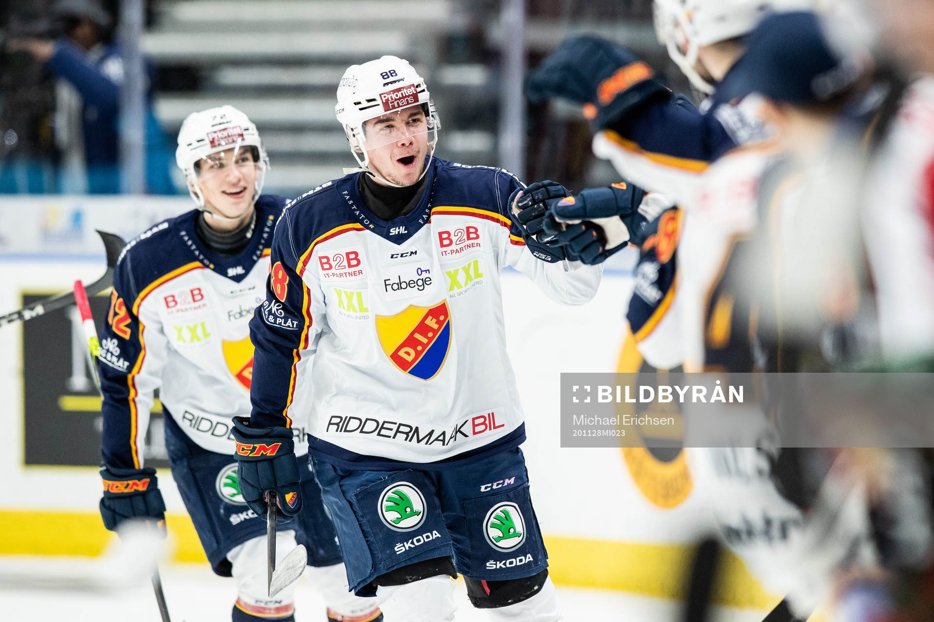 Djurgårdens Alexander Holtz jublar
