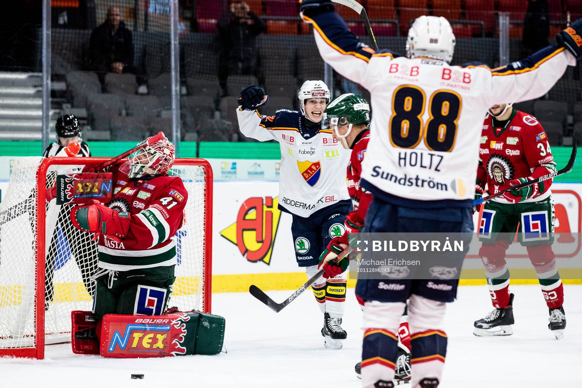 Djurgårdens William Eklund jublar