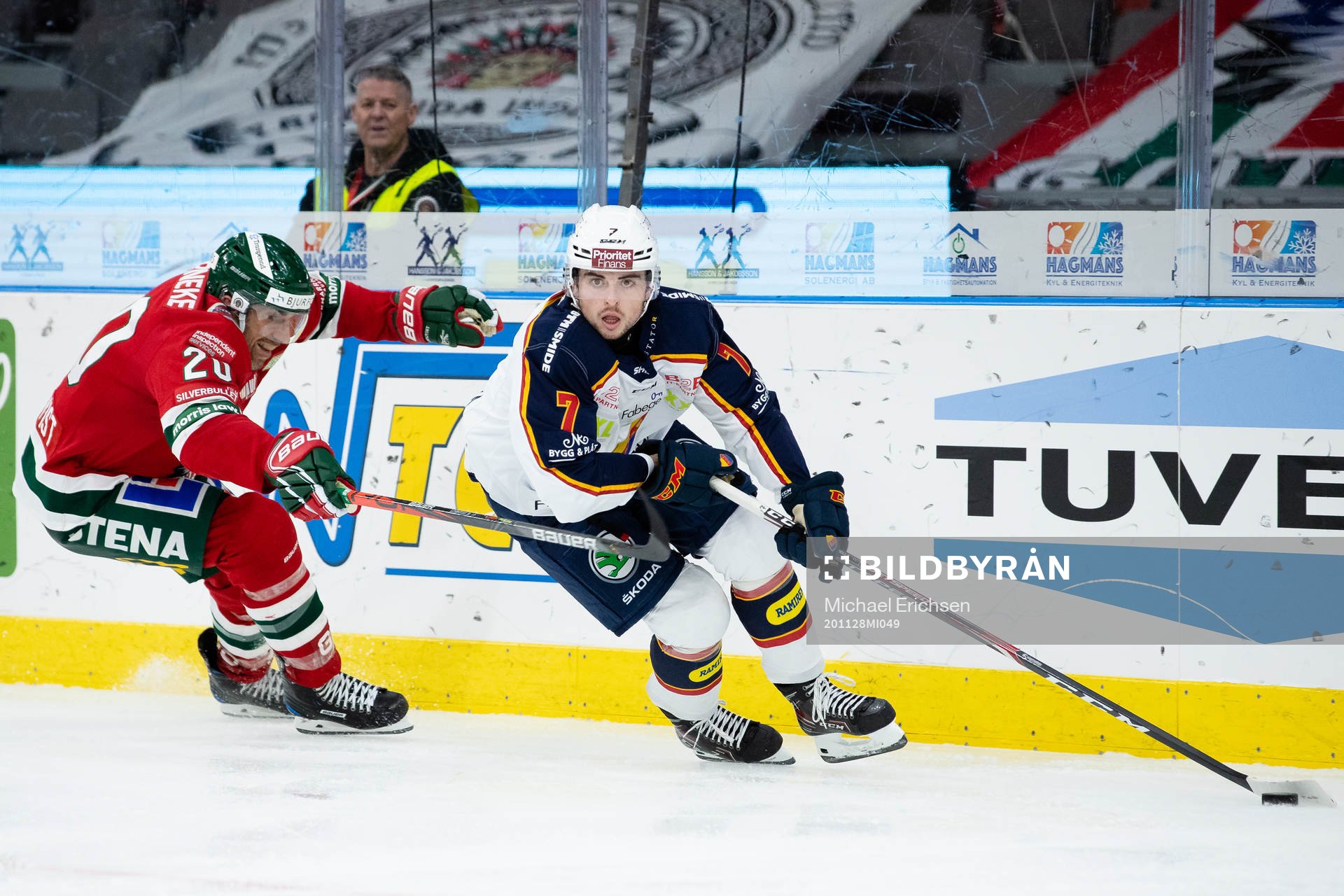 Frölundas Joel Lundqvist och Djurgårdens Bobby Nardella