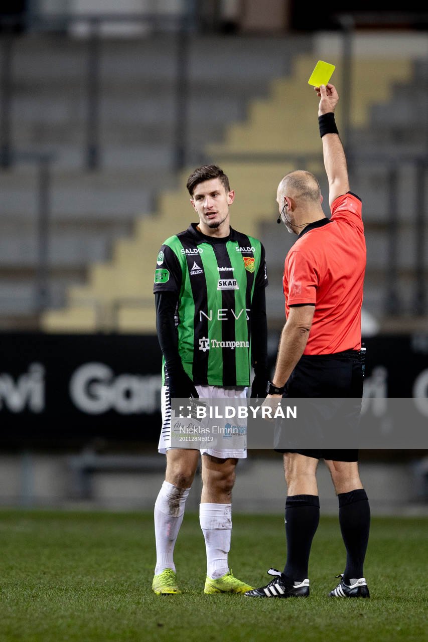 GAIS Adnan Maric varnas av domare Robert Daradic