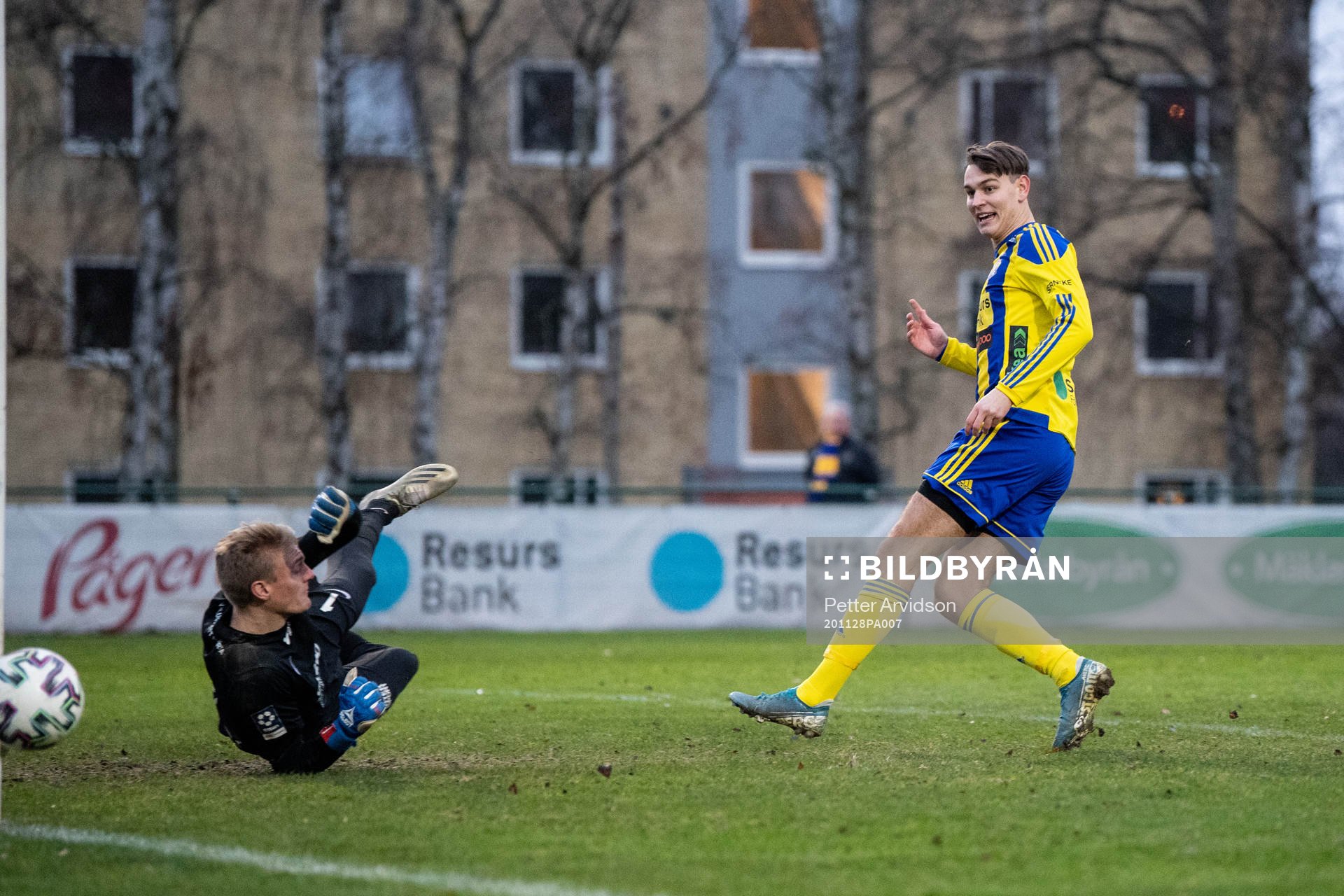 Eskilsminnes Noah Christoffersson missar ett läge
