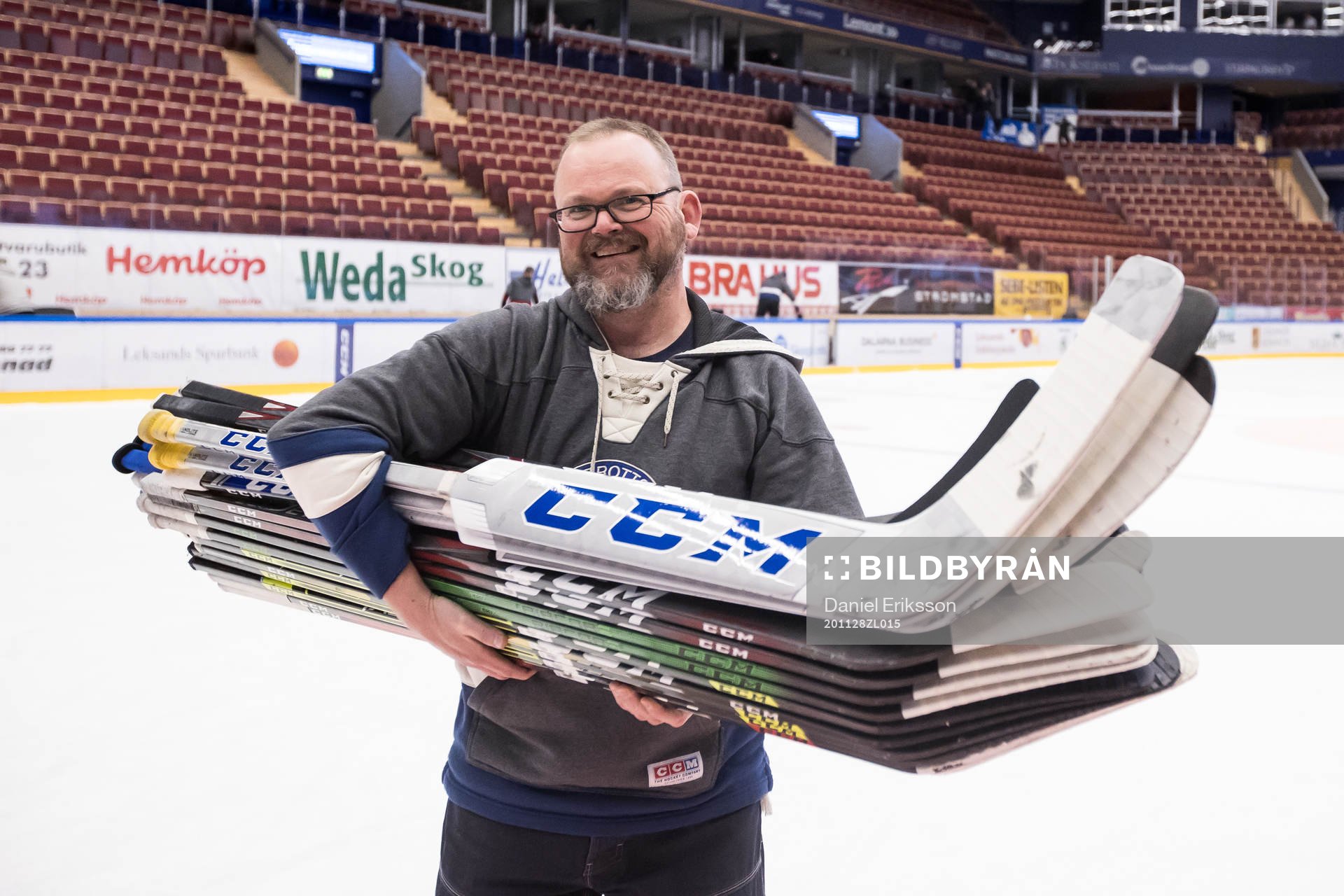 Leksands materialförvaltare Rob Flahiff