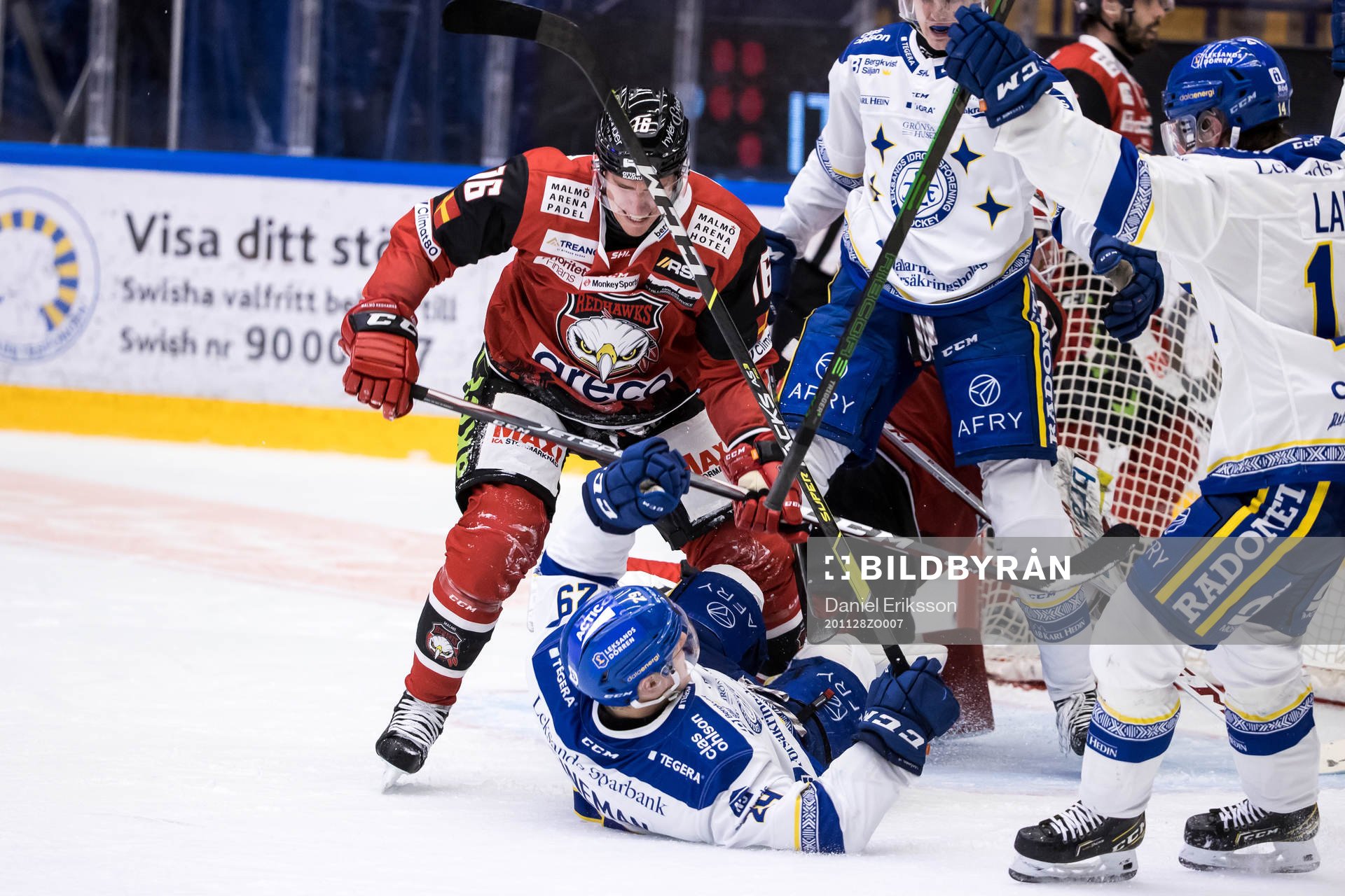 Malmö Redhawks Matias Lassen och Leksands Emil Heineman