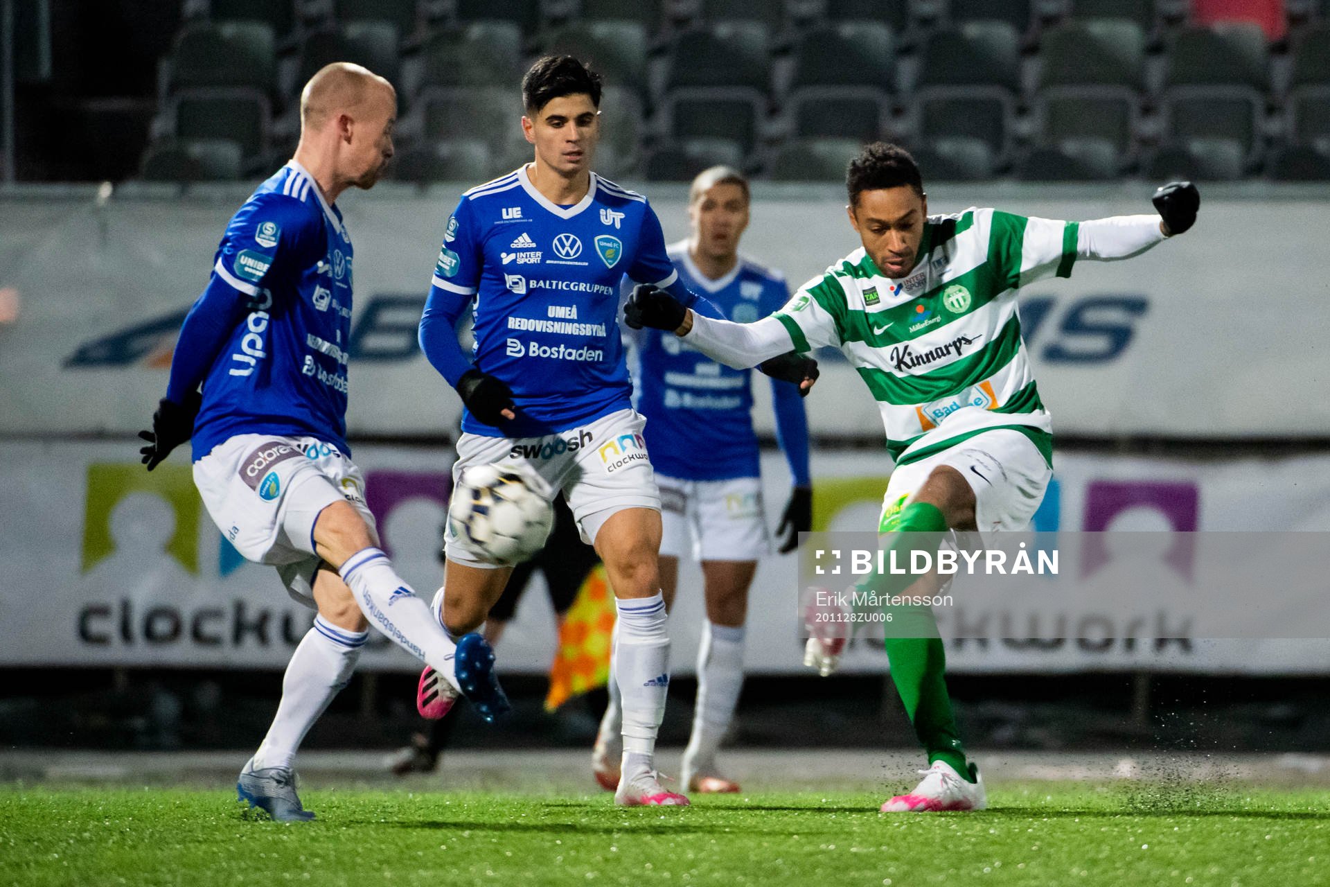 Umeås Stefan Lindmark, Dillan Ismail och Västerås Brian