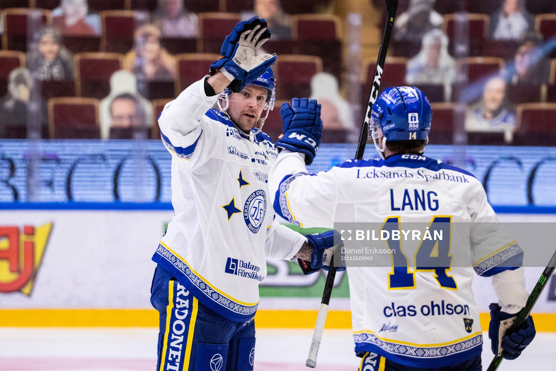 Leksands Jonas Ahnelöv jublar