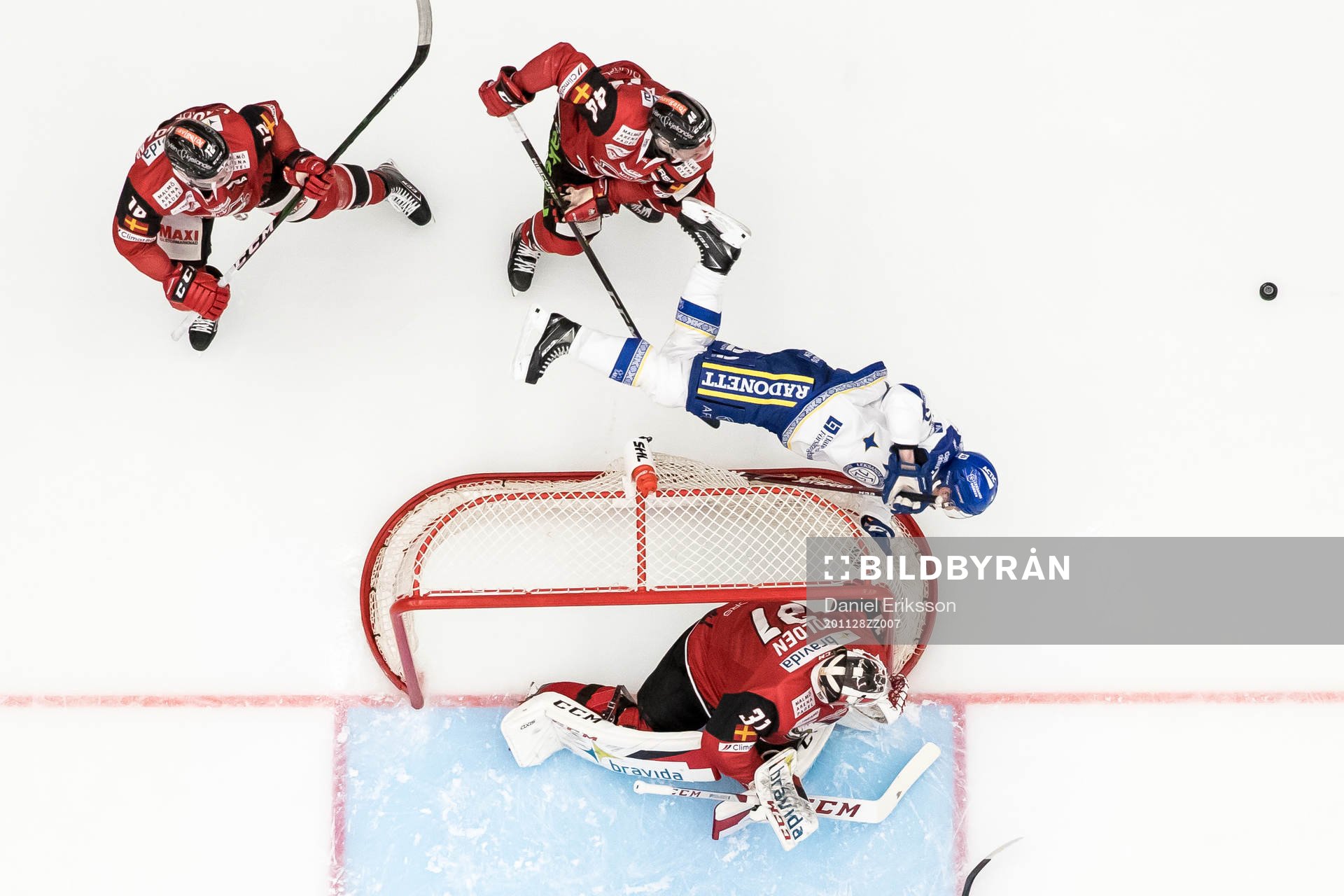 Leksands Calle Själin och Malmö Redhawks Jesper Jensen