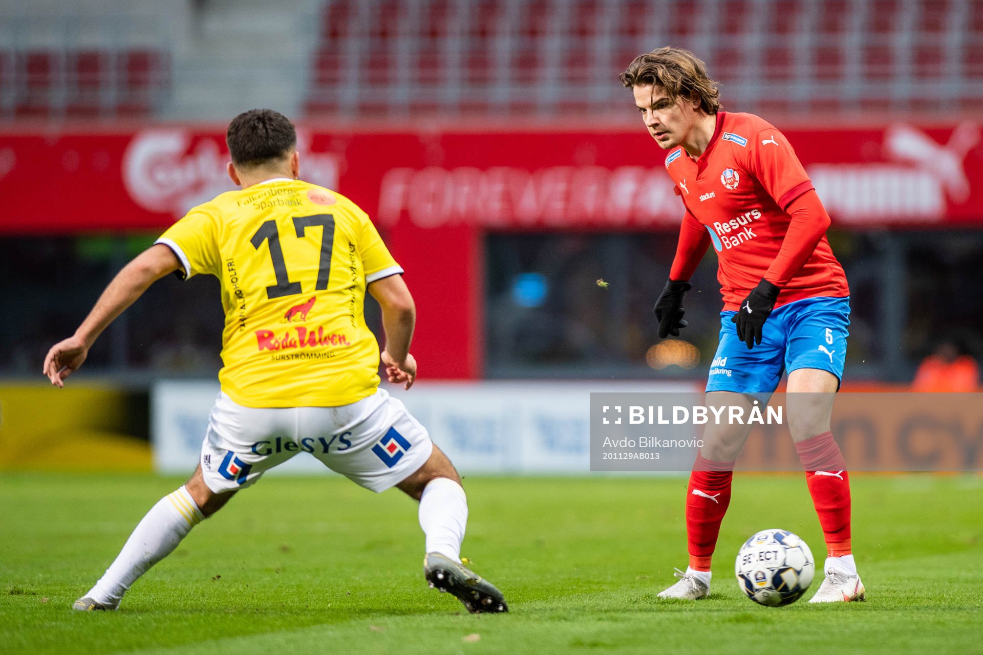 Falkenbergs Edi Sylisufaj och Helsingborgs Brandur
