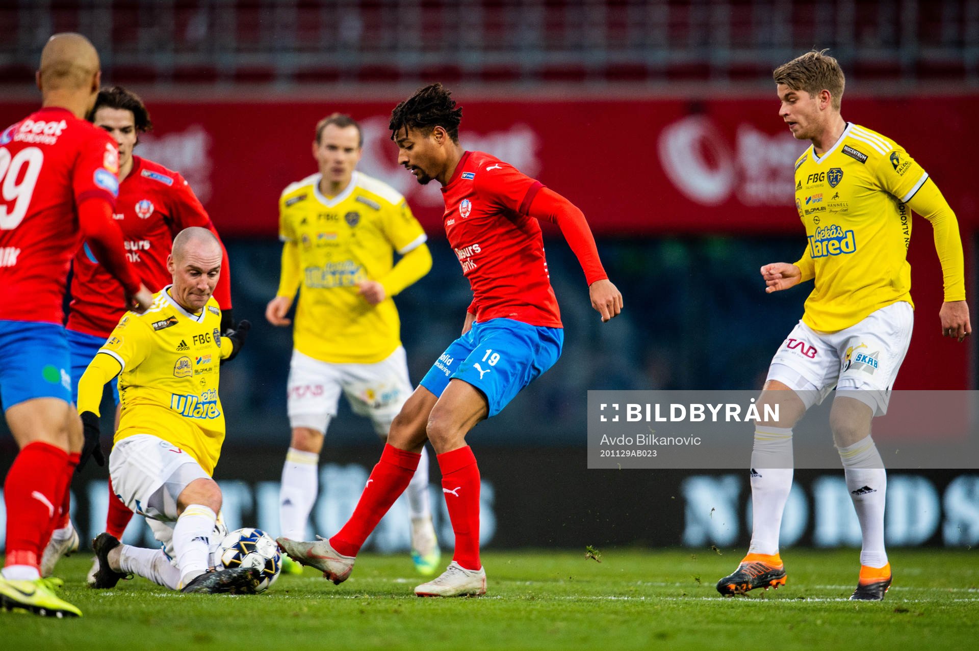 Helsingborgs Joseph Ceesay och Falkenbergs Christoffer