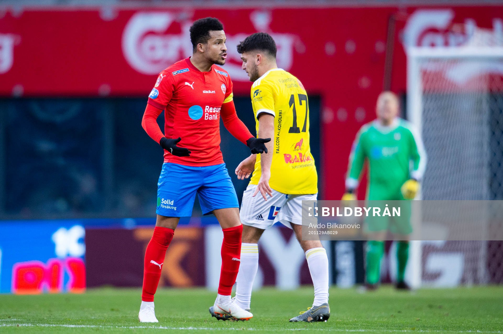 Helsingborgs Martin Olsson agerar