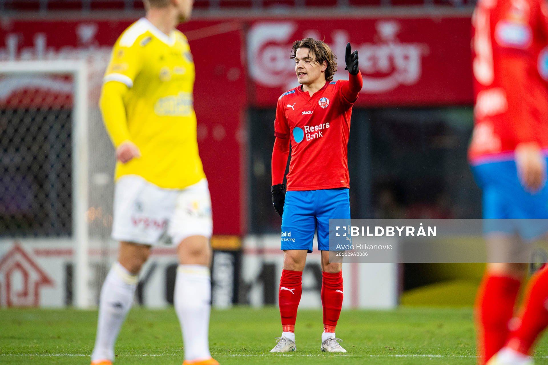 Helsingborgs Brandur Hendriksson Olsen agerar