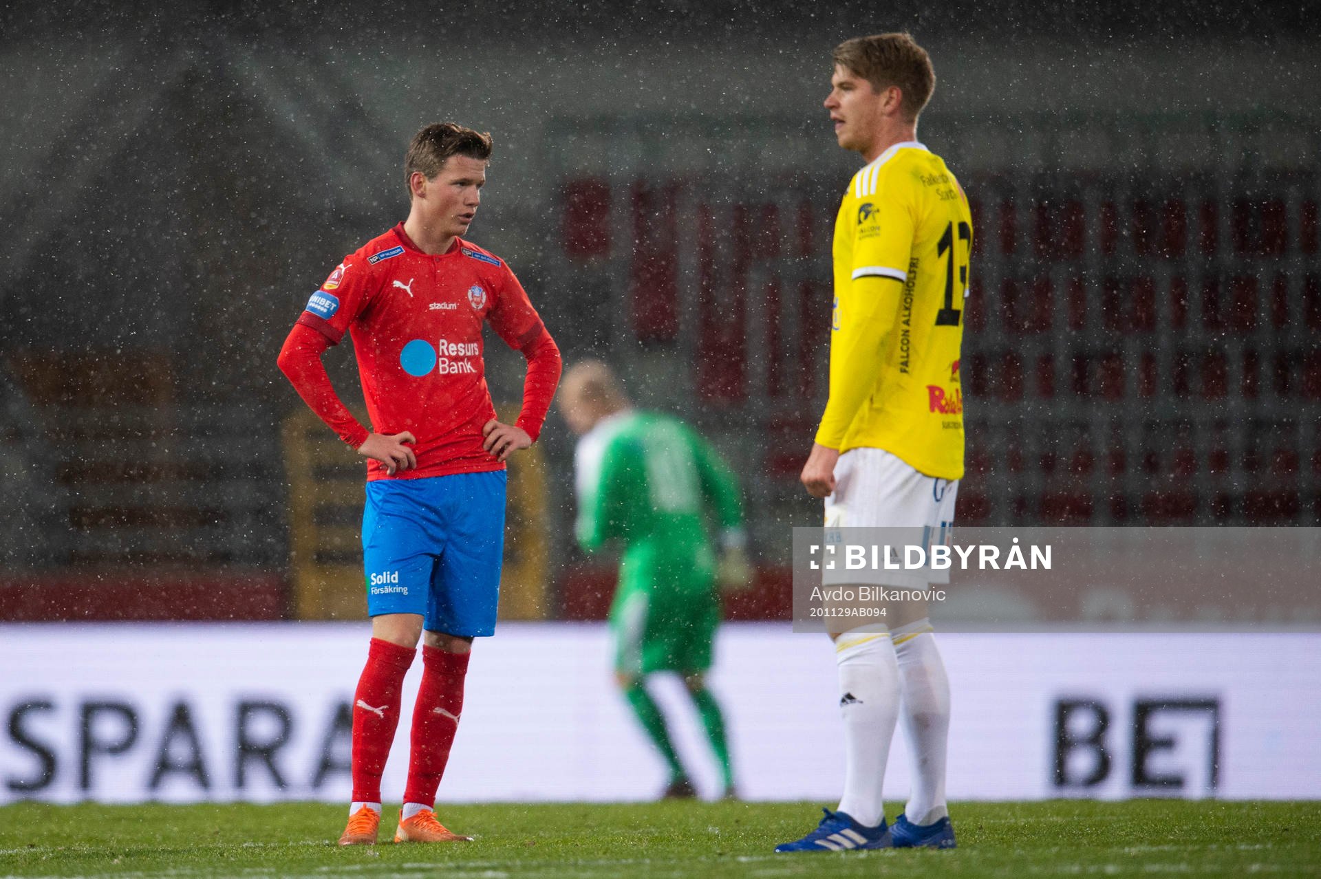 Helsingborgs Max Svensson och Falkenbergs Marcus Mathisen