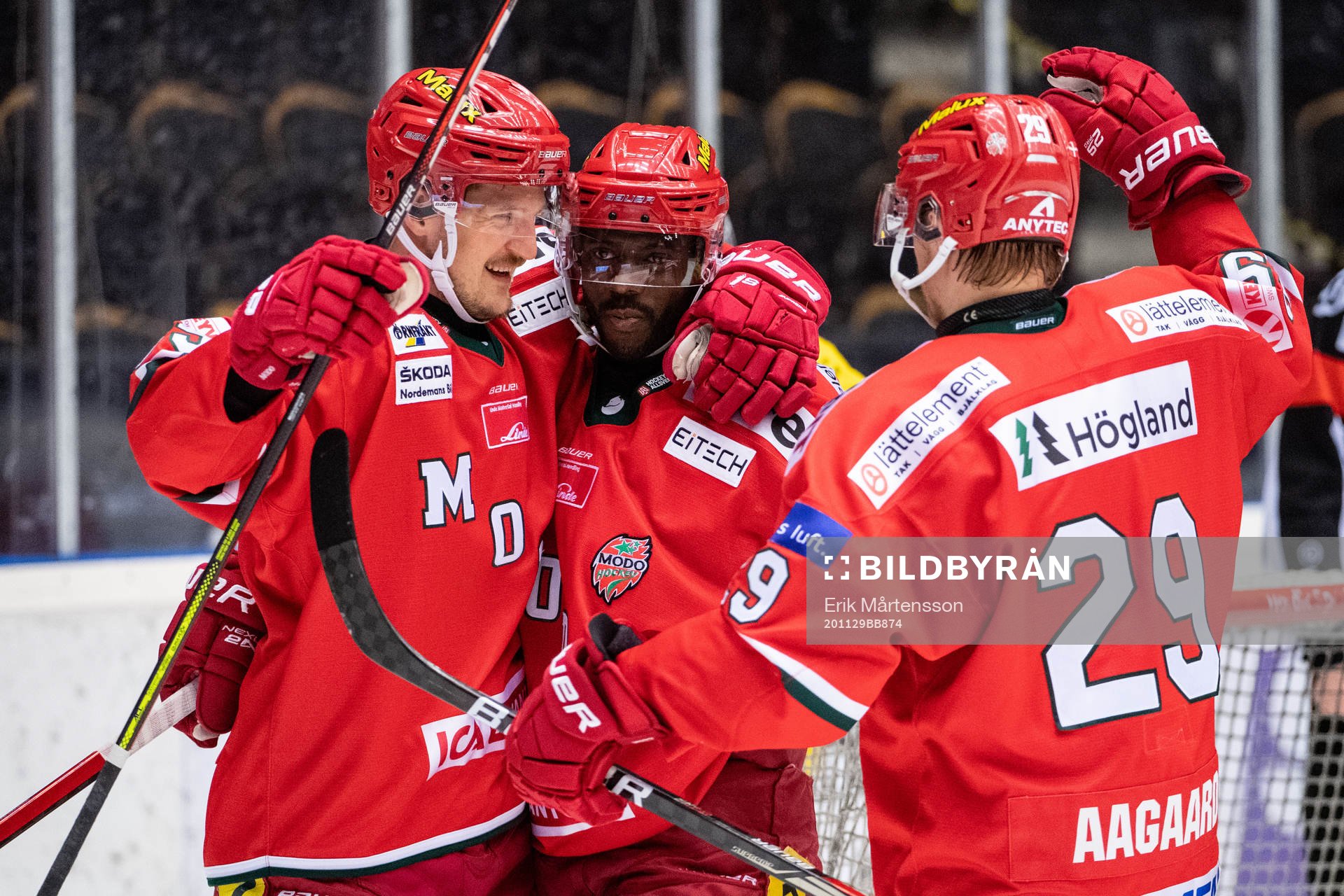 Modos Patrik Karlkvist, Edwin Hedberg och Mikkel Aagaard