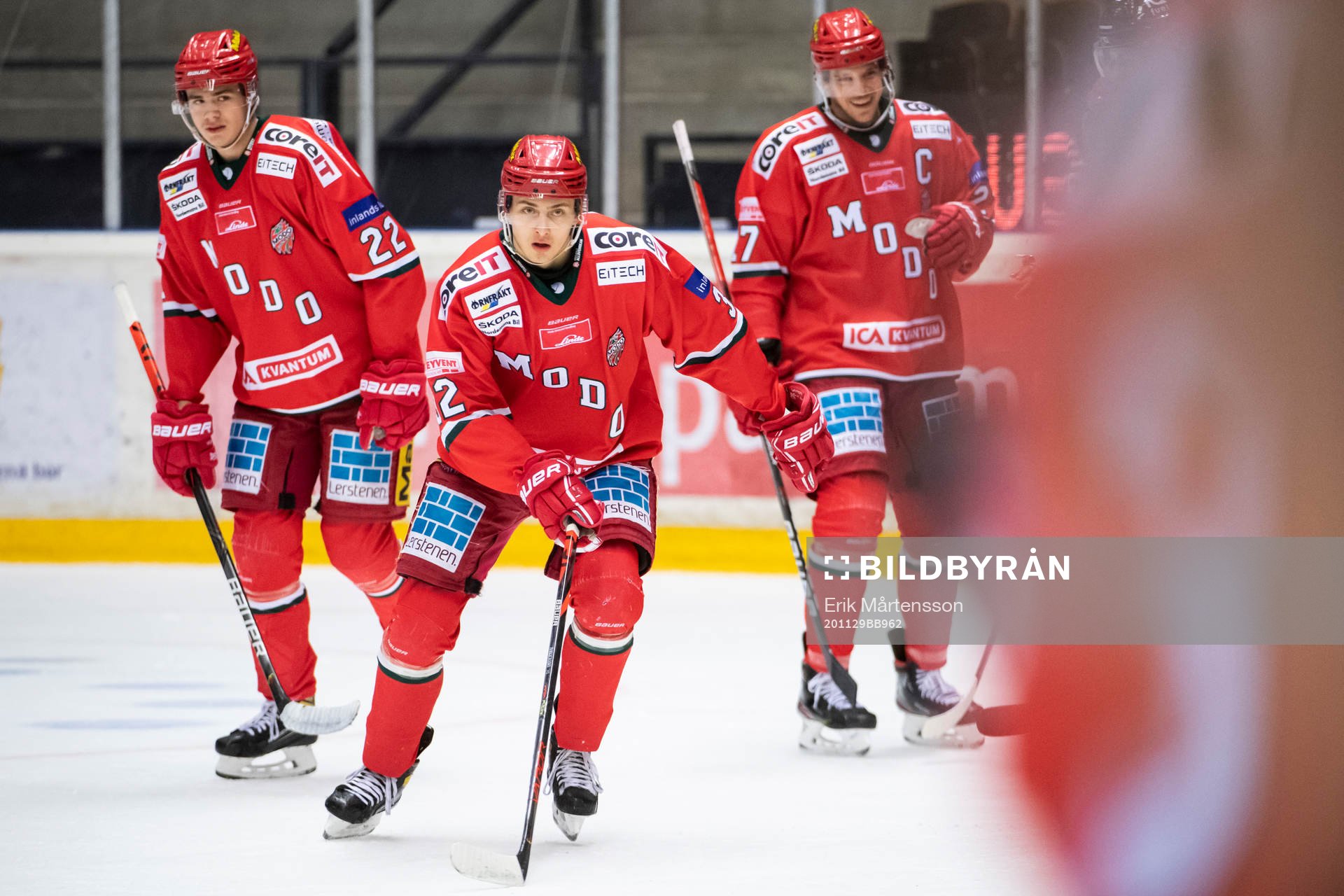 Modos William Wallinder, Jeremias Lindewall och Brendan
