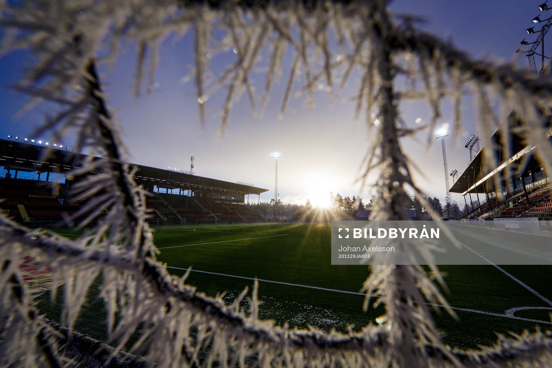 Jämtkraft Arena interiöt i frost