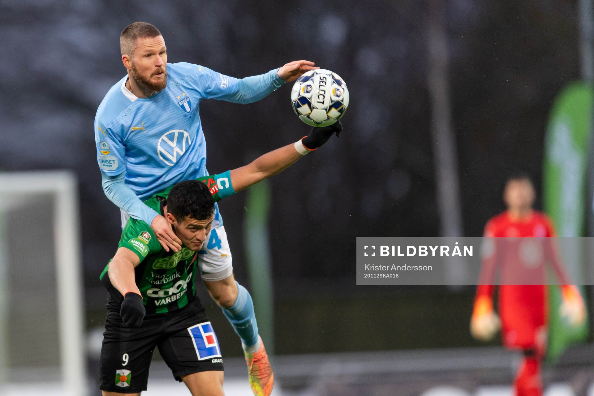 Malmö FFs Lasse Nielsen och Varbergs Astrit Selmani