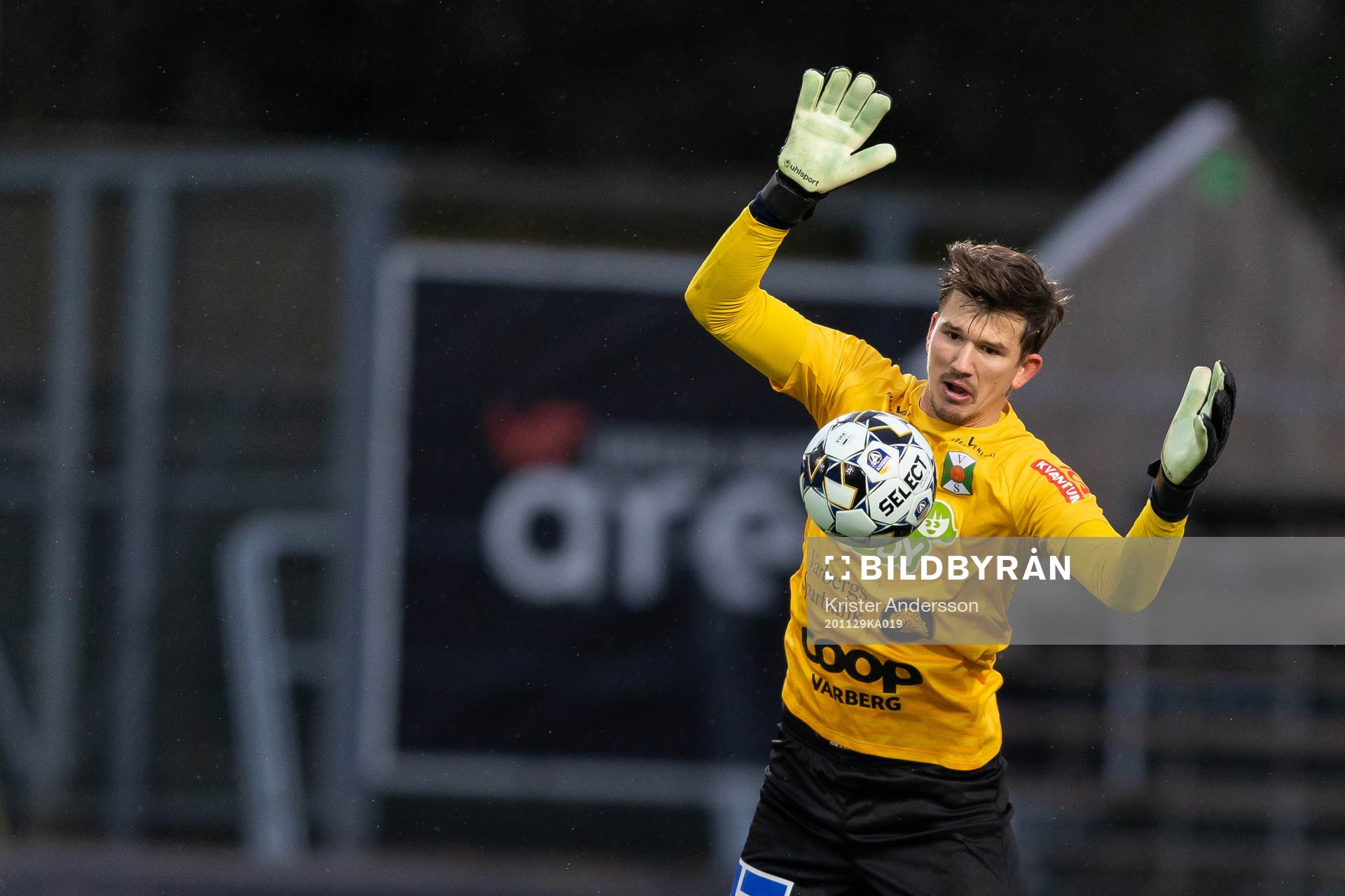 Varbergs målvakt August Strömberg