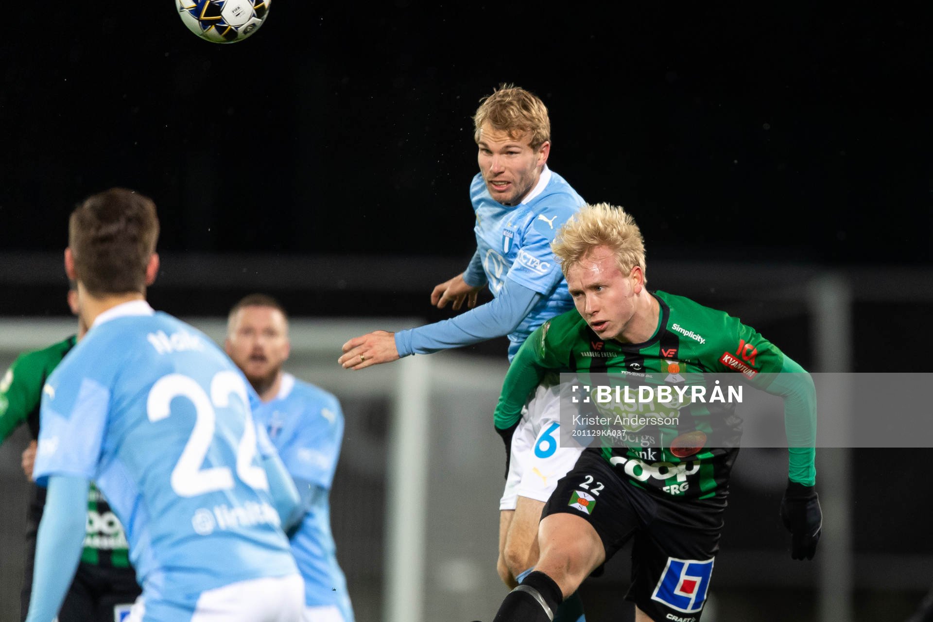 Malmö FFs Oscar Lewicki och Varbergs André Boman
