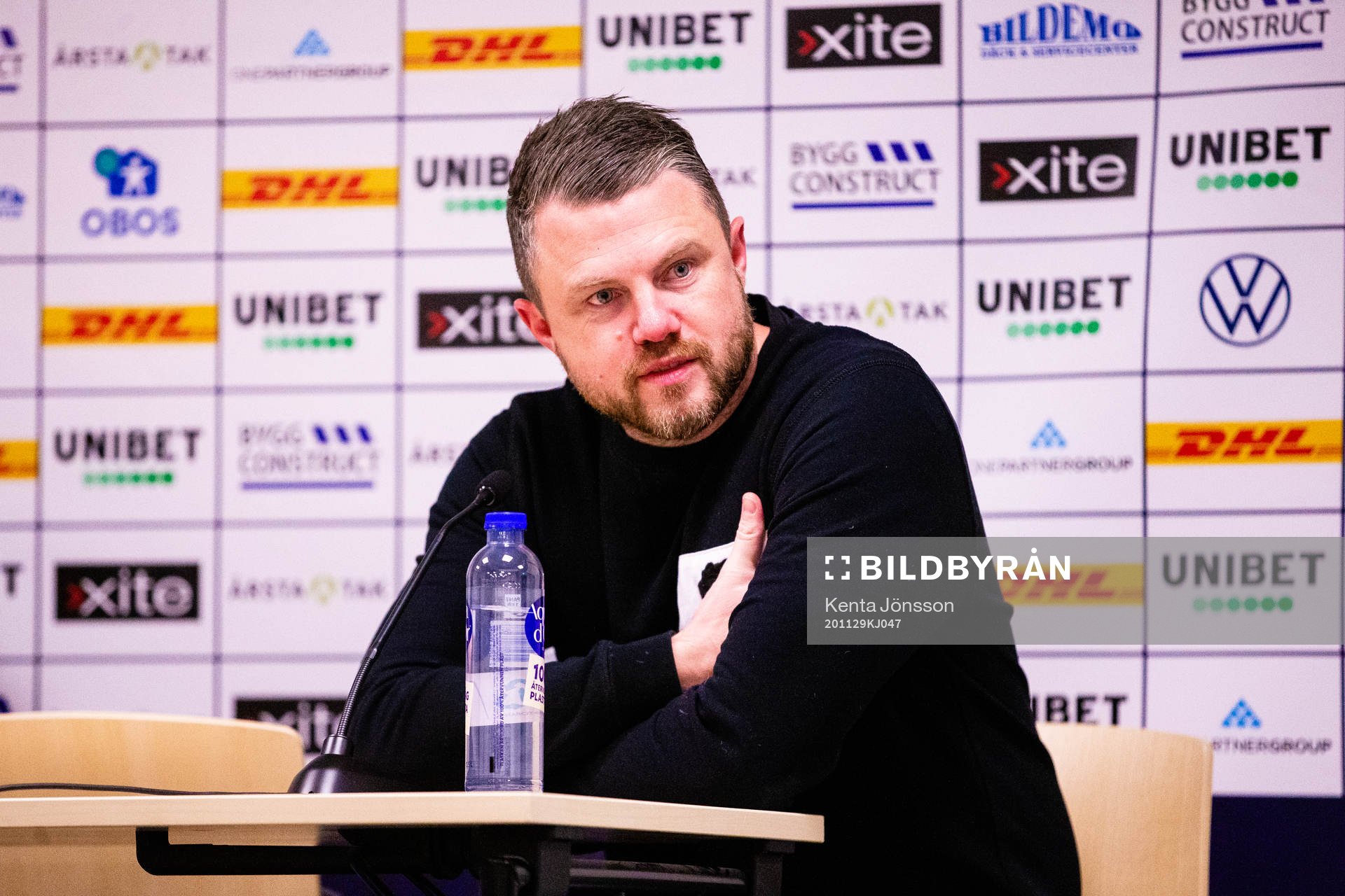 Elfsborgs manager Jimmy Thelin på presskonferensen