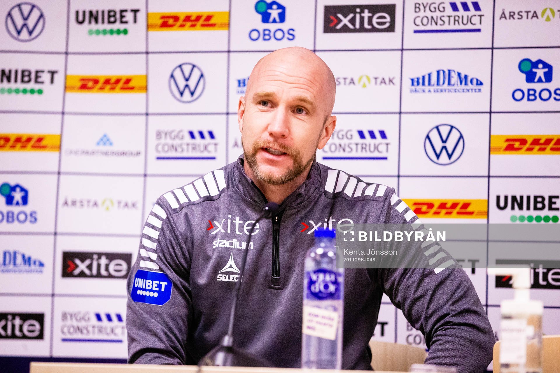 Sirius tränare Henrik Rydström  på presskonferensen